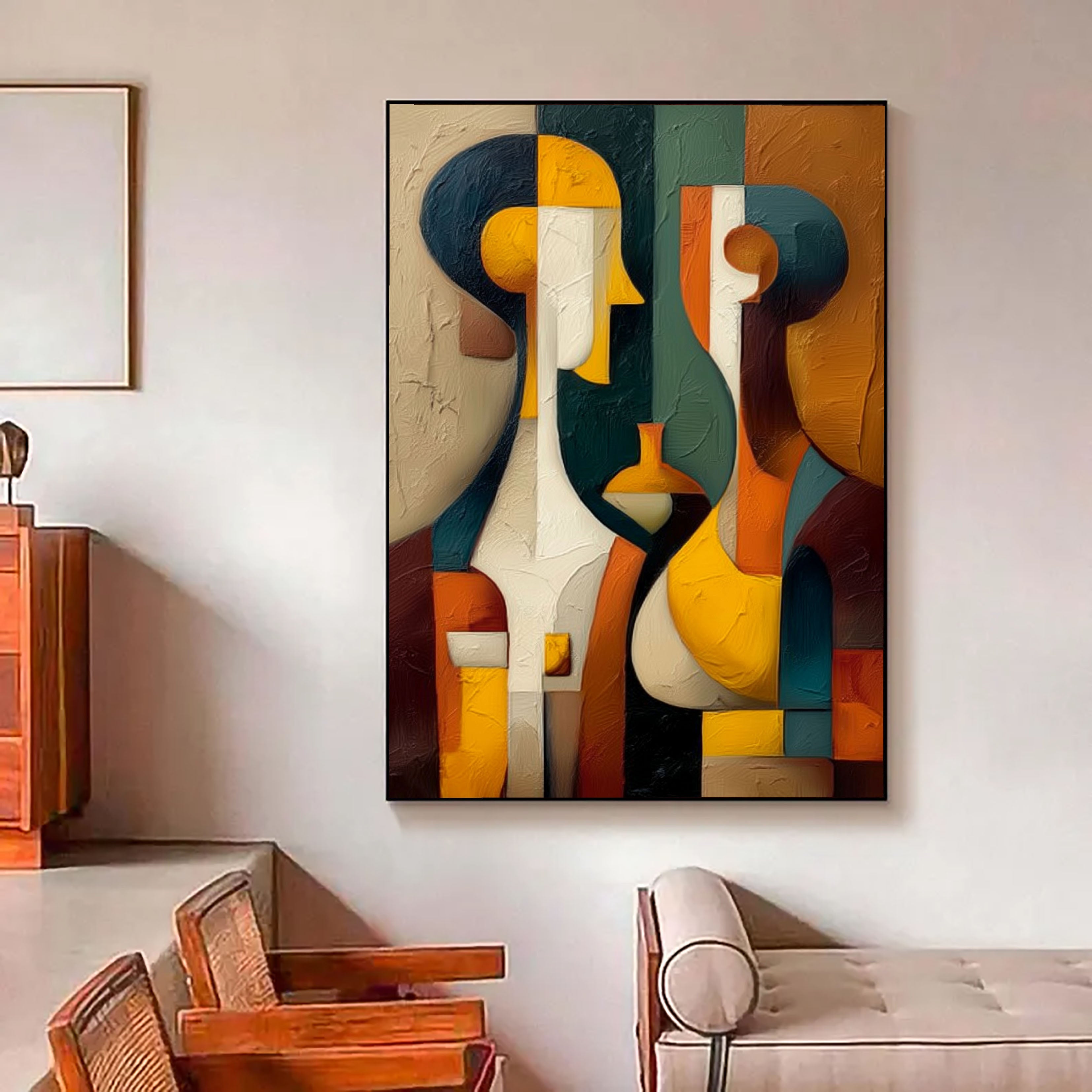 Abstract Figure Harmony | Bold Color