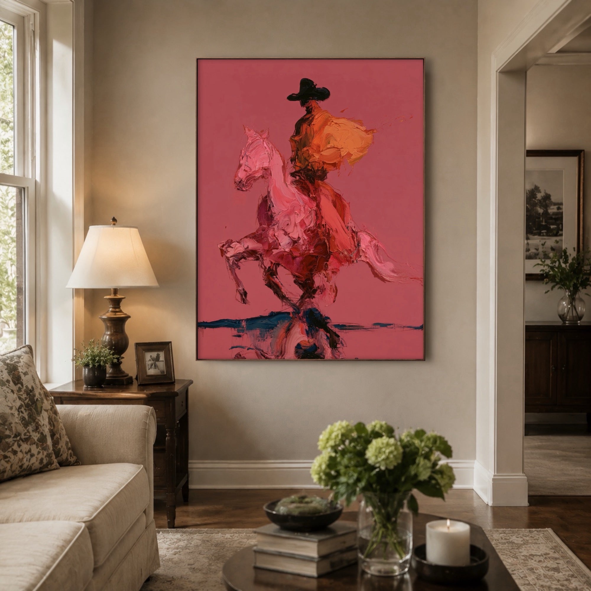 POP ART | Pink Horse Rider