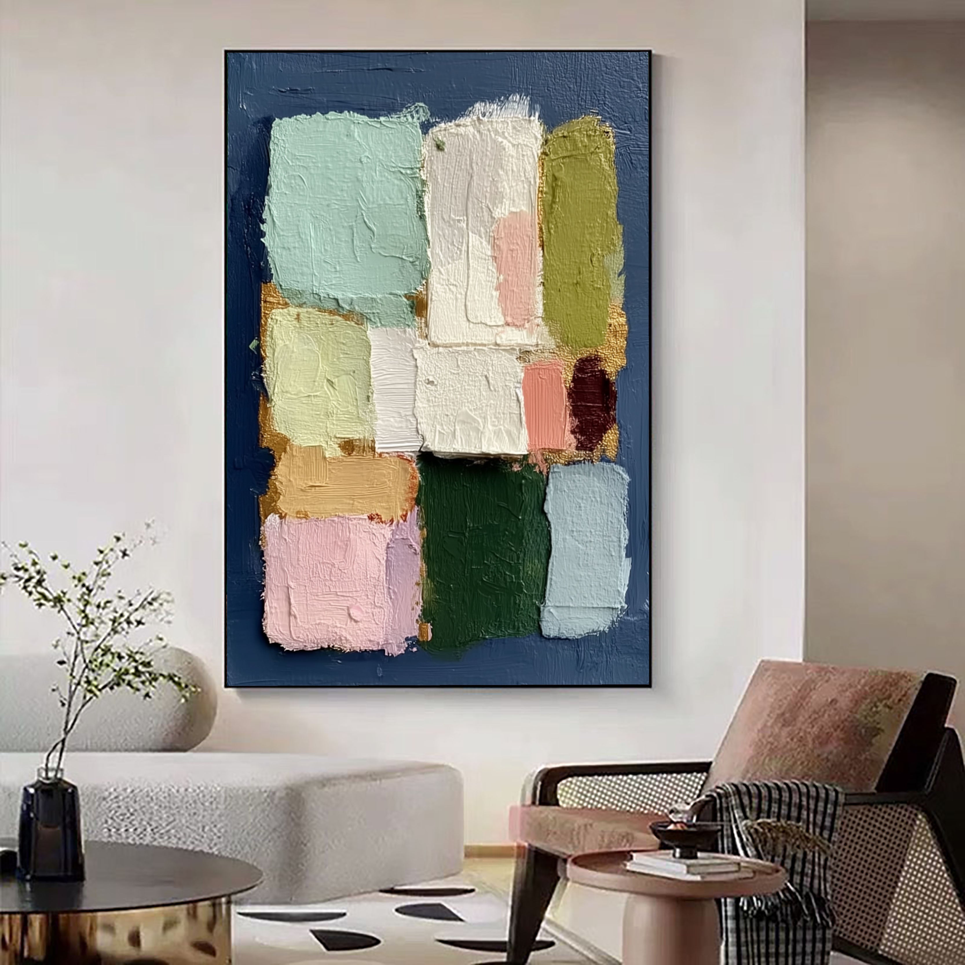 Pastellblock-Harmonie | Sanfte Geometrie