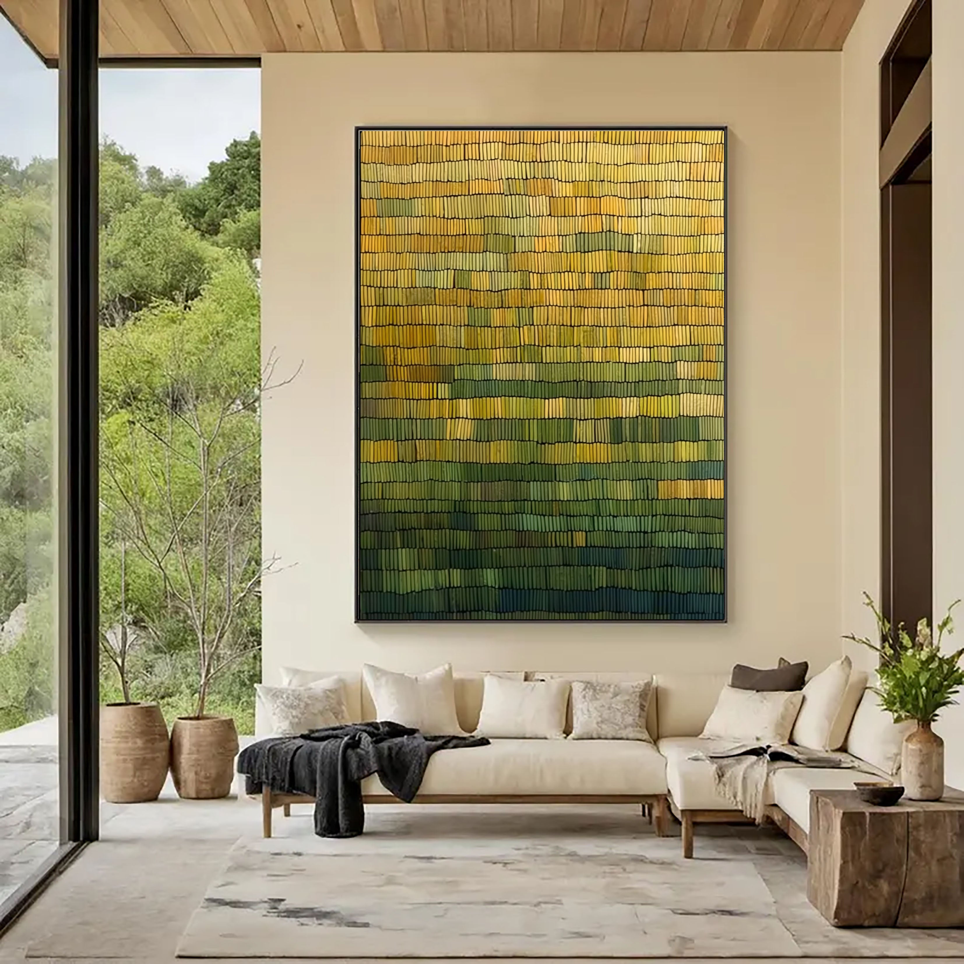Woven Earth Rhythm | Golden Gradient