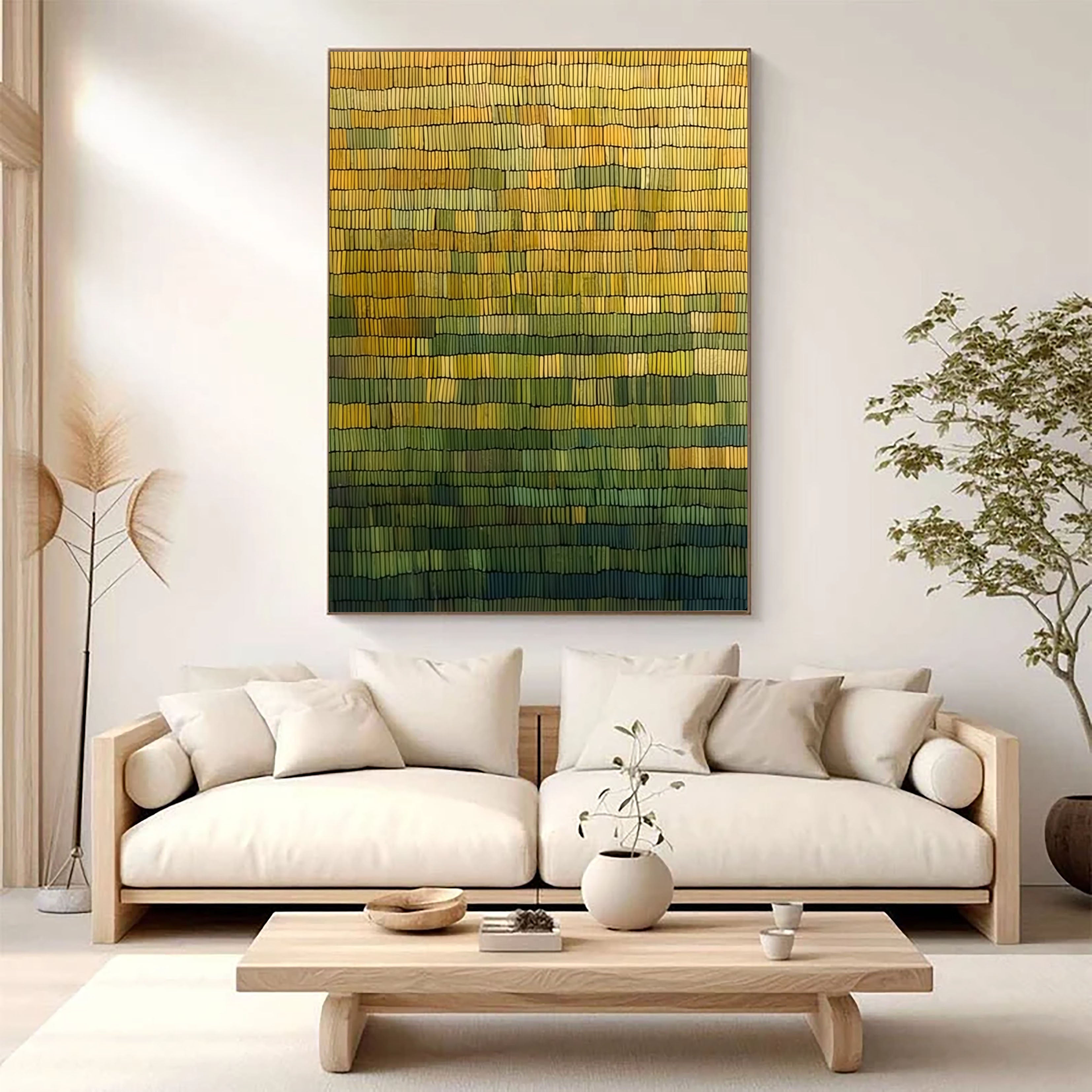 Woven Earth Rhythm | Golden Gradient