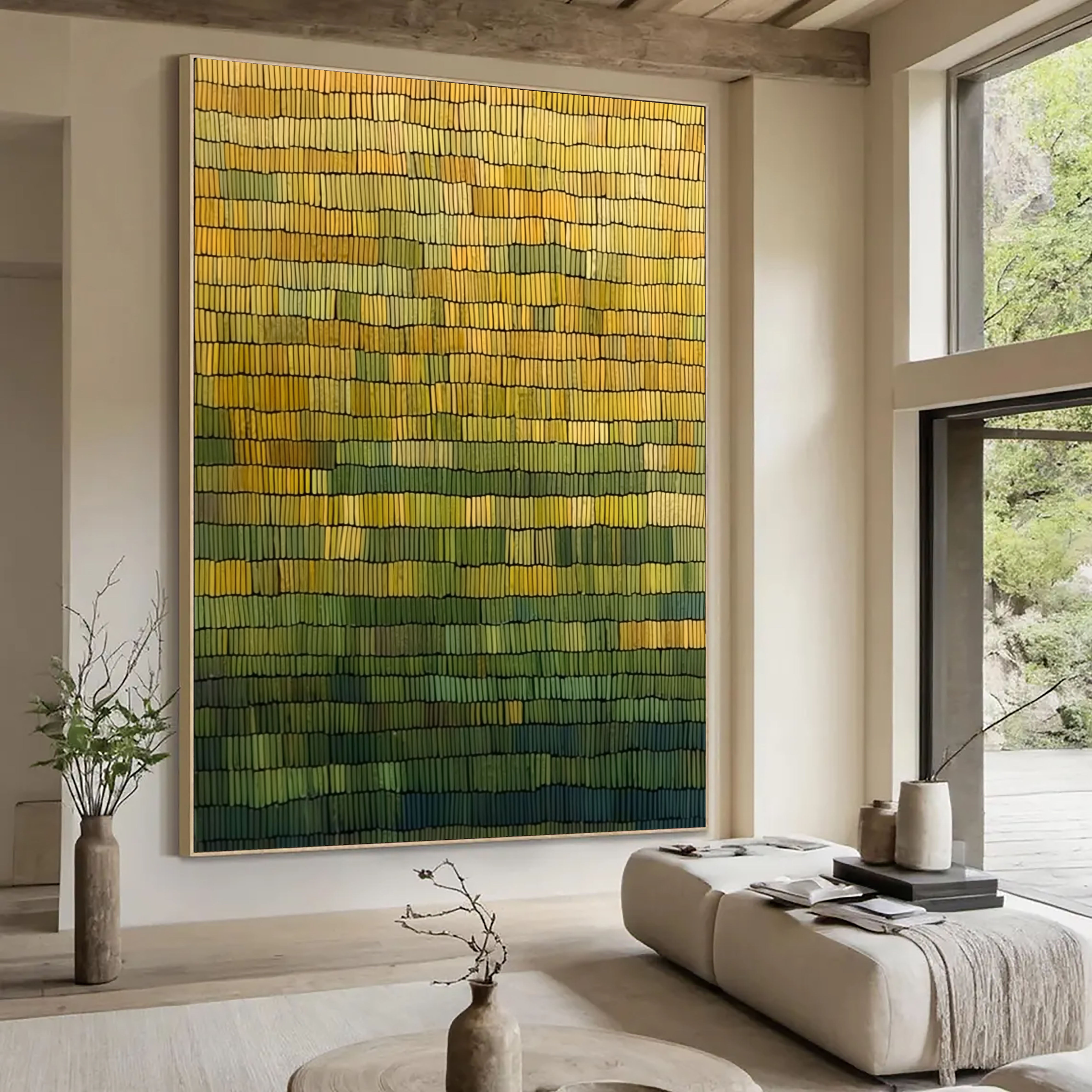 Woven Earth Rhythm | Golden Gradient