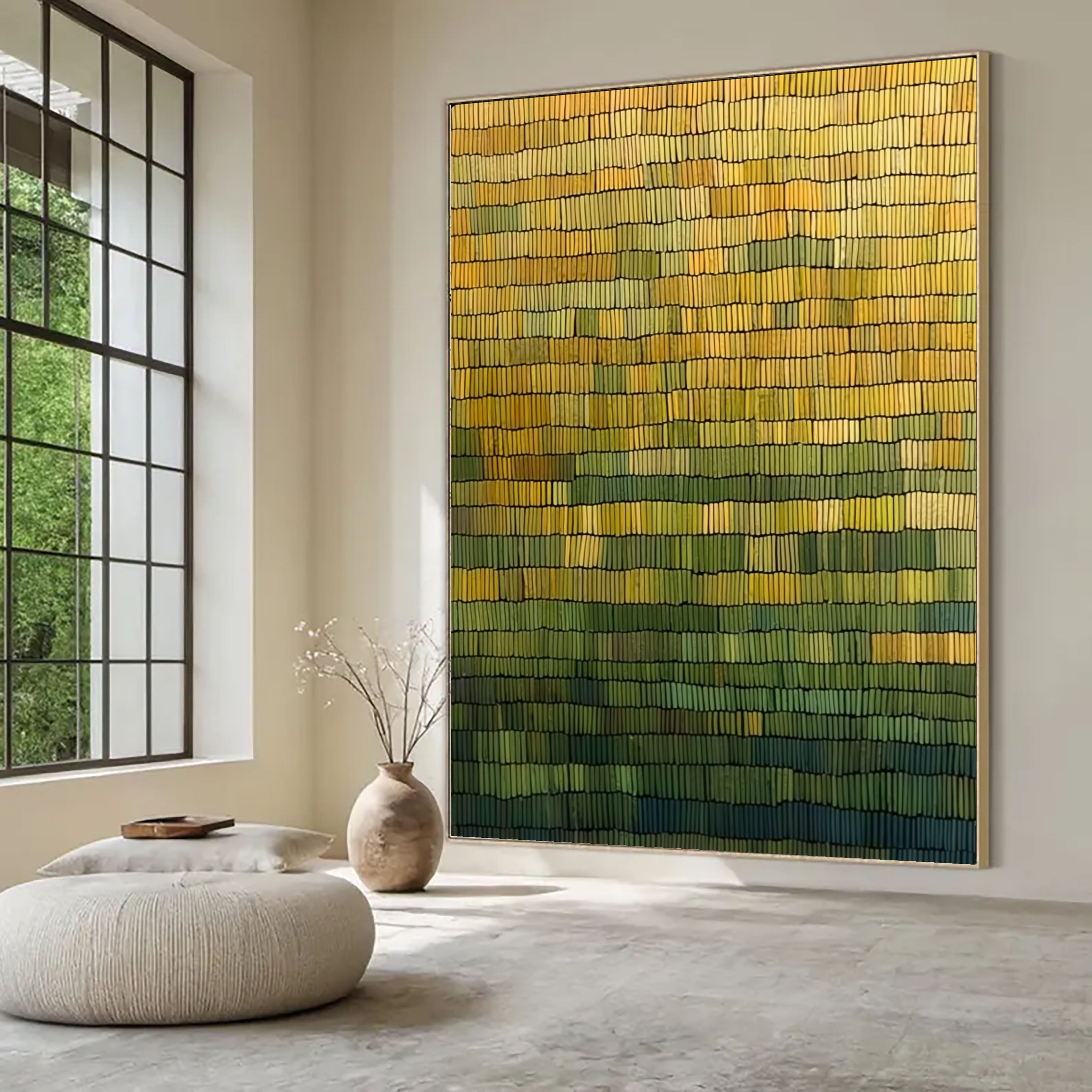 Woven Earth Rhythm | Golden Gradient