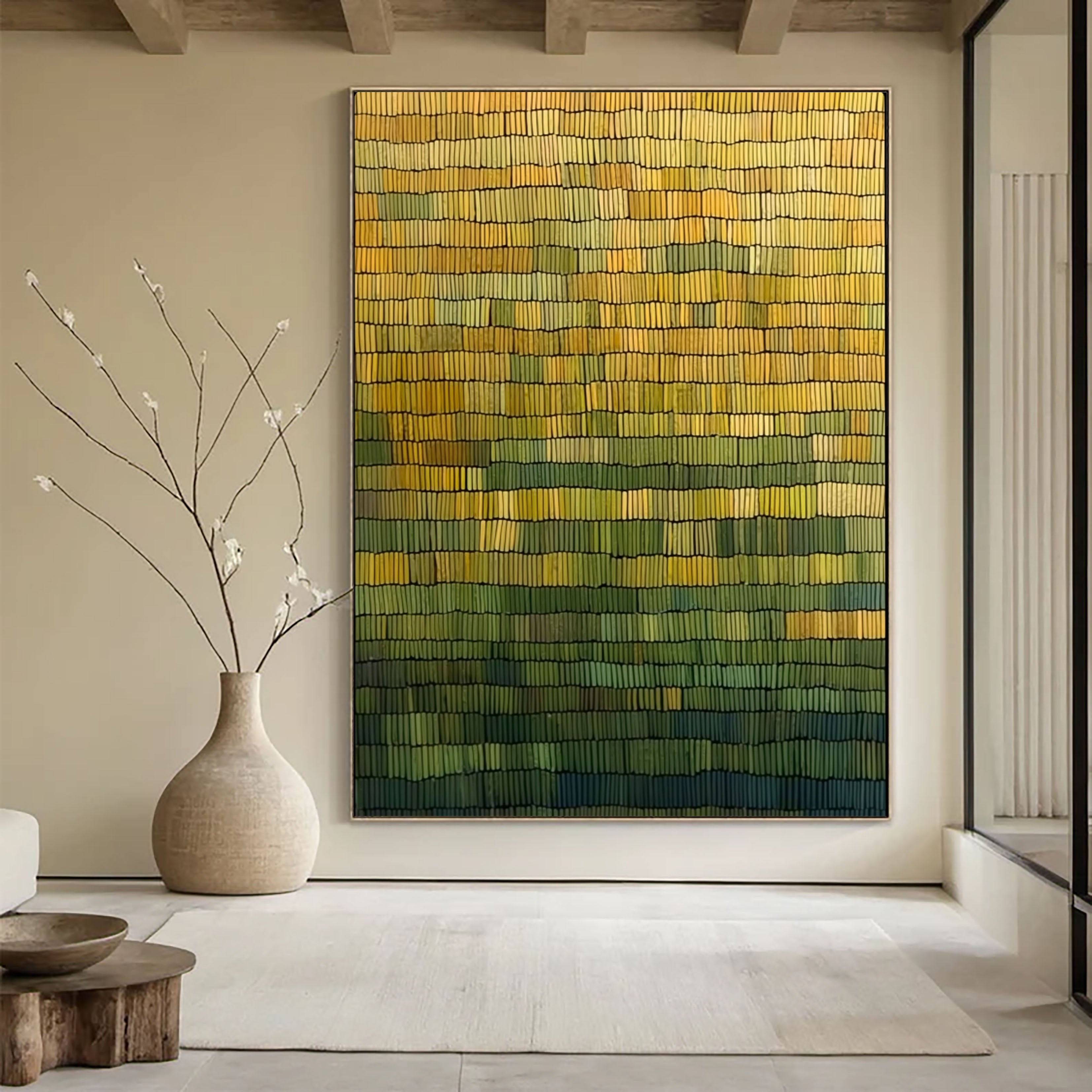 Woven Earth Rhythm | Golden Gradient