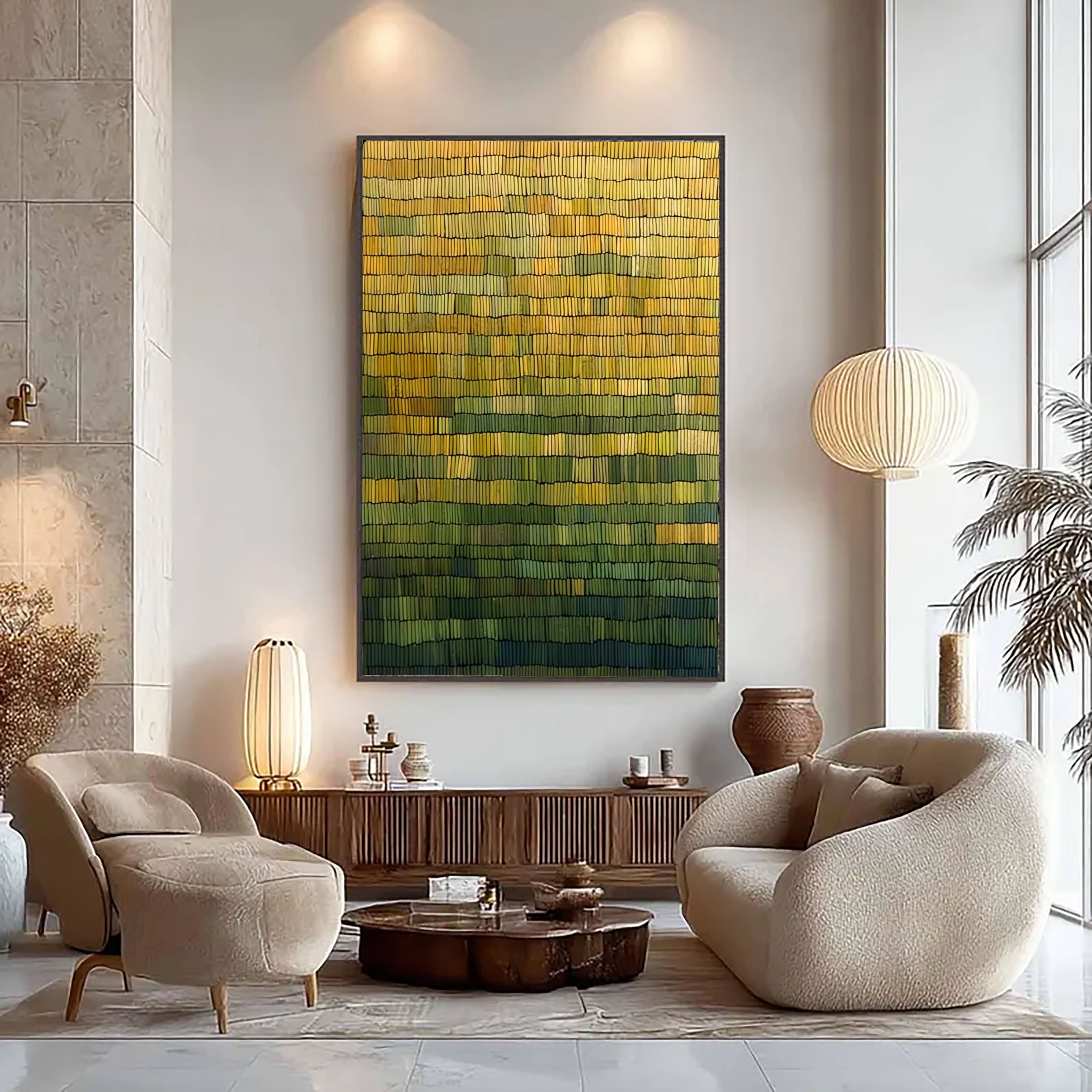 Woven Earth Rhythm | Golden Gradient