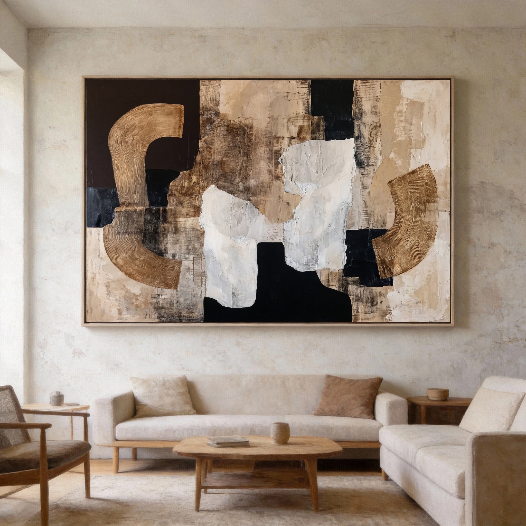 Neutral Tone Sculptures | Textured Art