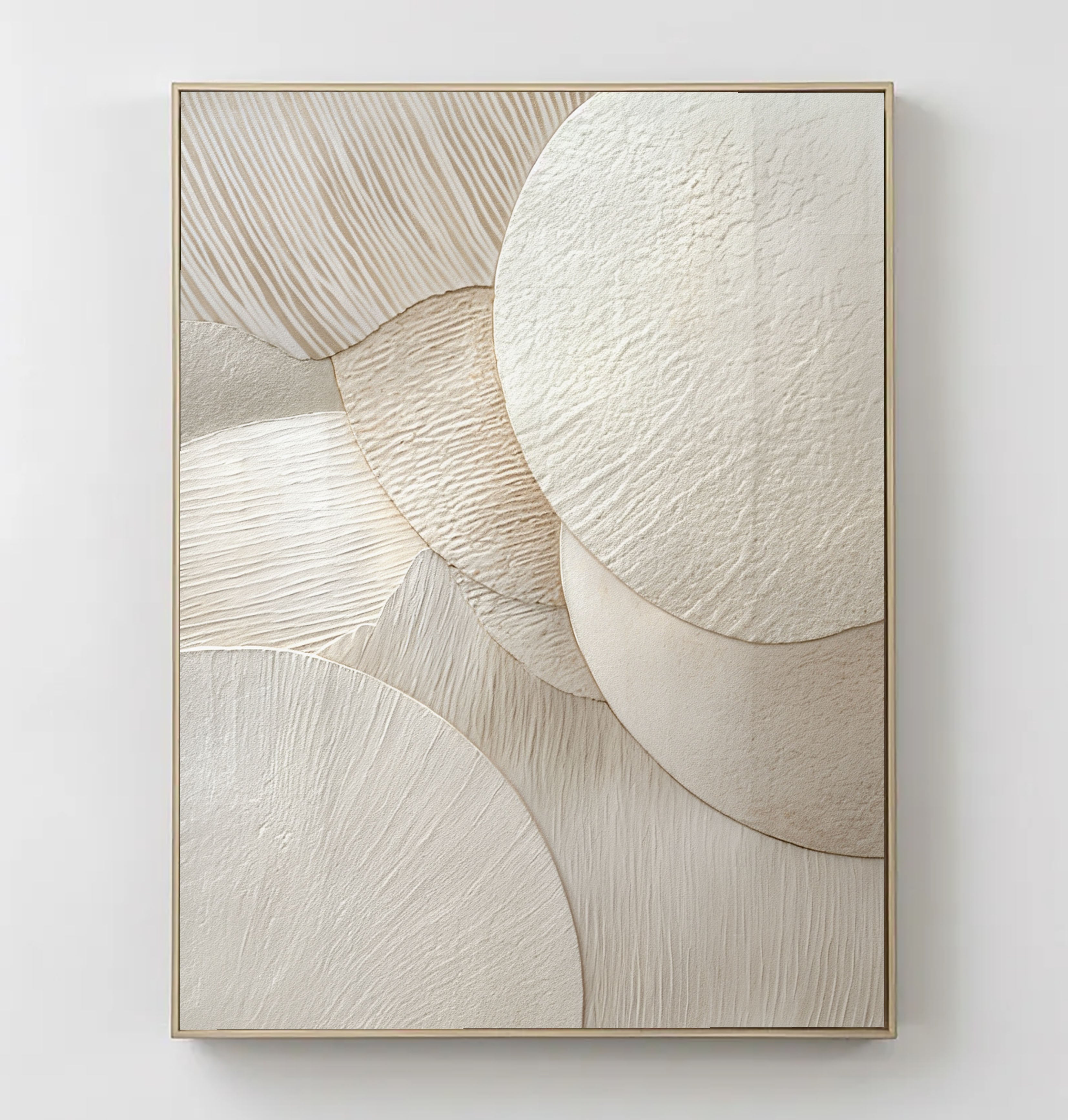 Textured Circular Elegance | Ivory Layer