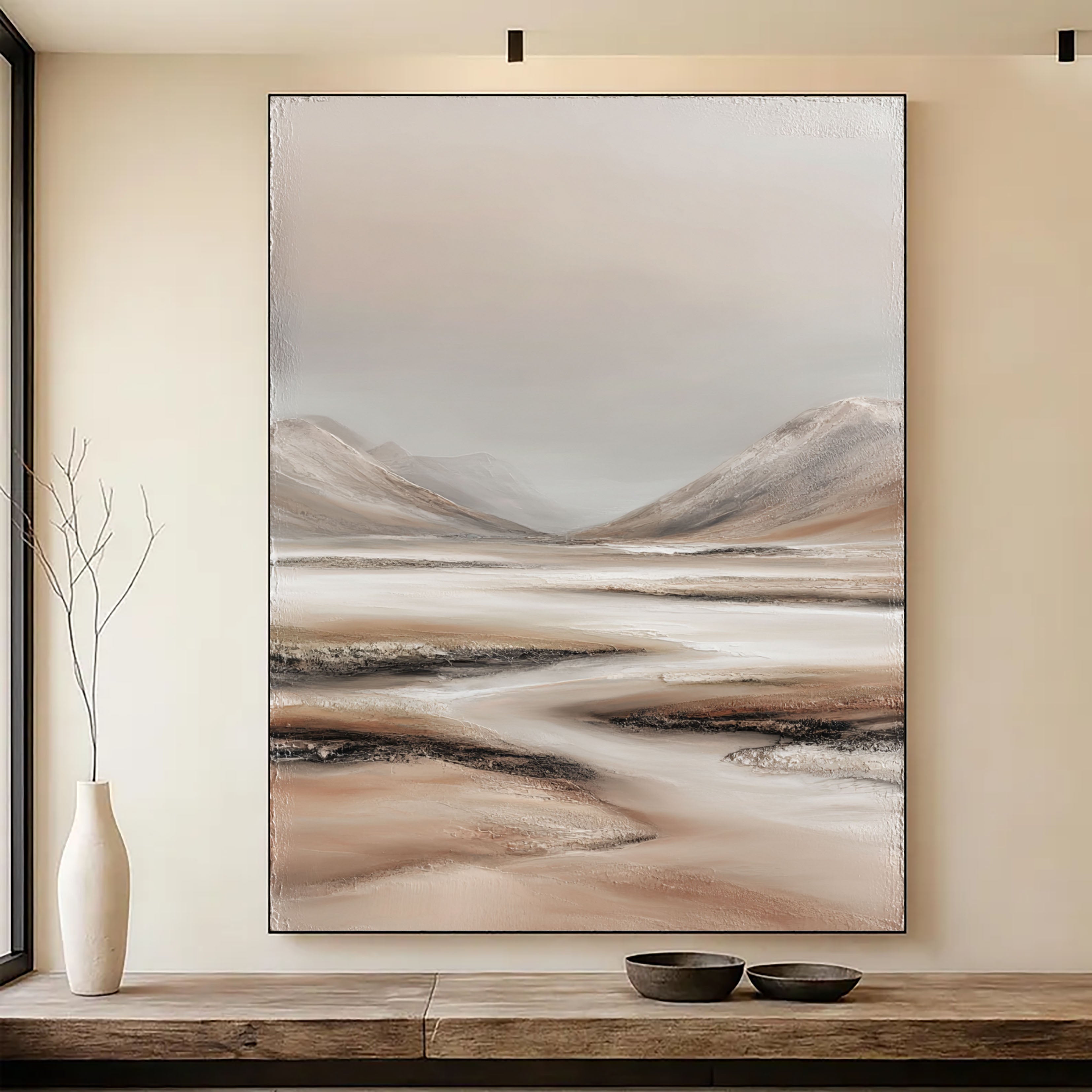 Textured Hazy Vistas | Earth Tones