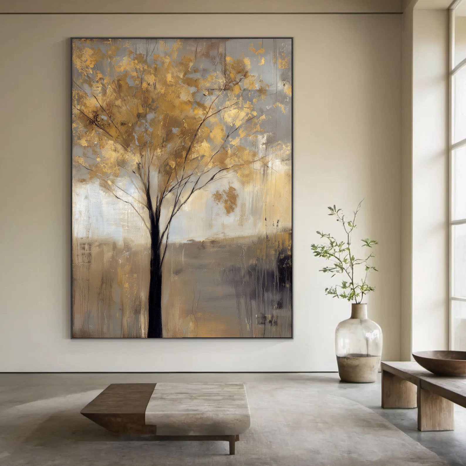 Textured Gilded Canopy | Golden Breeze