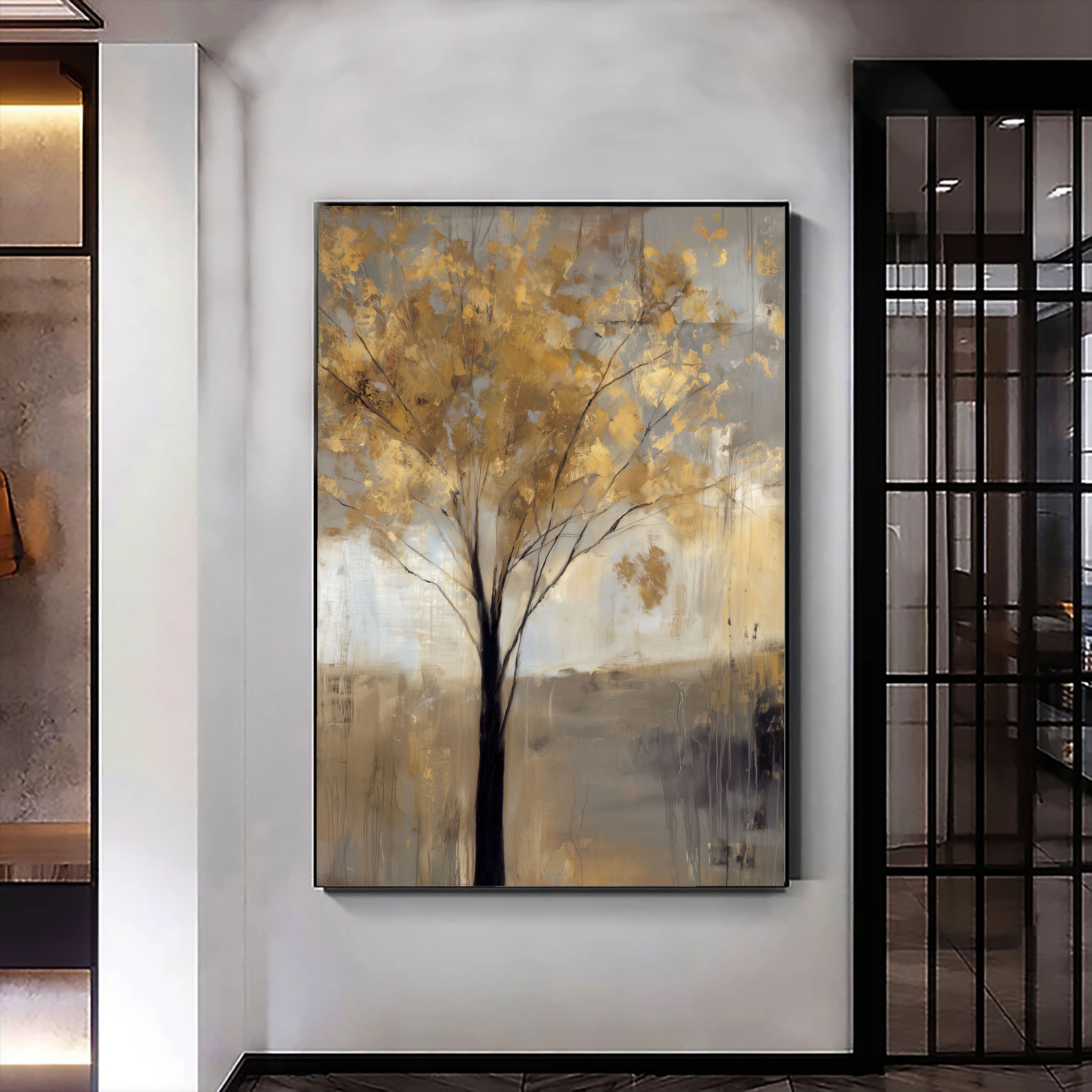 Textured Gilded Canopy | Golden Breeze