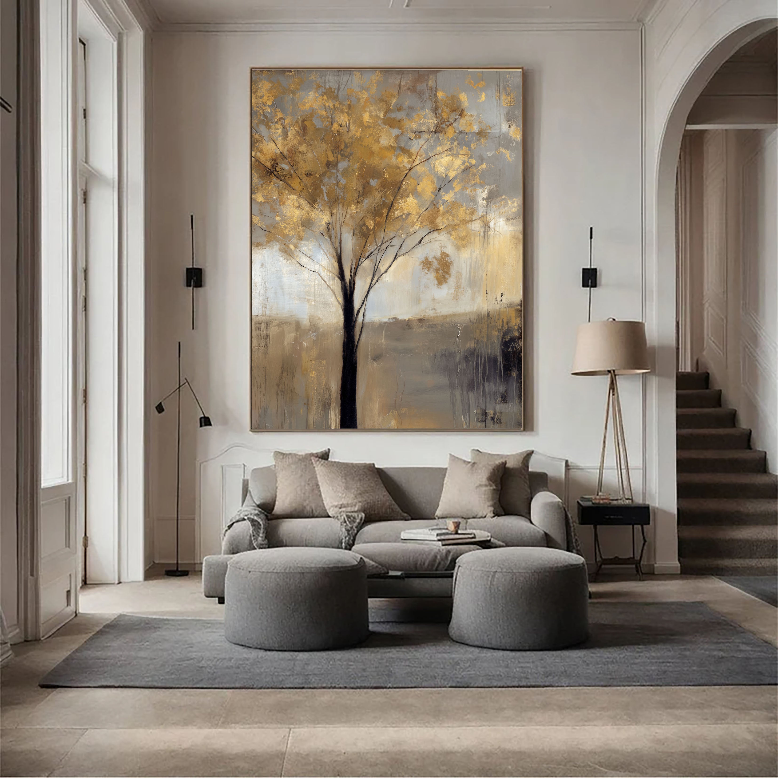 Textured Gilded Canopy | Golden Breeze