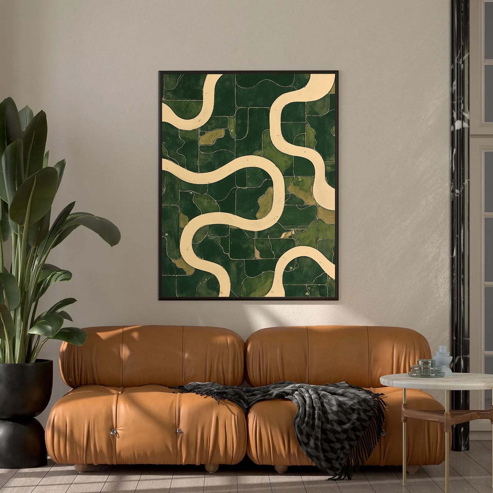 Curved Terrain Chic | Green Flow