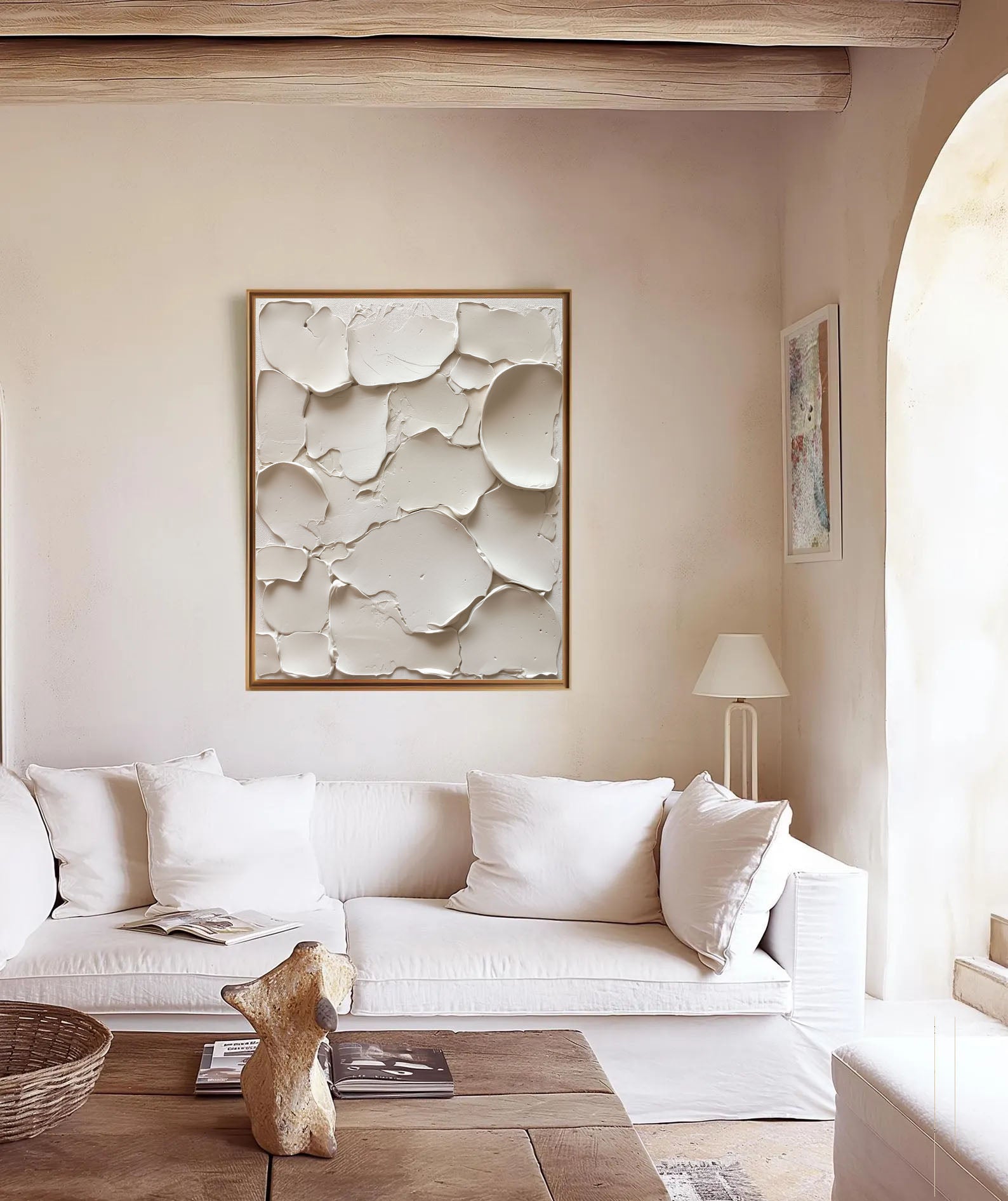 Textured Abstract Opulence | Cream Panache