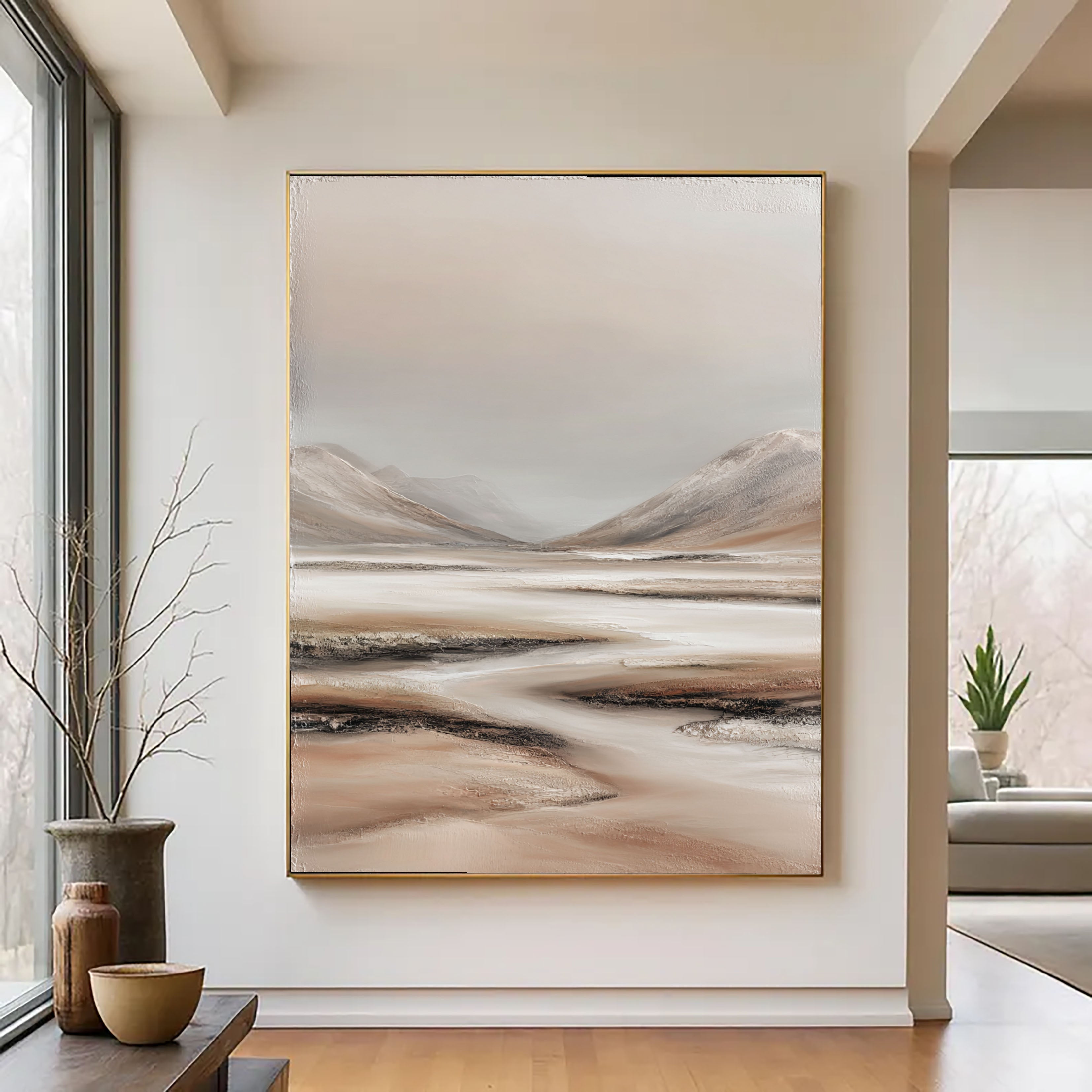 Textured Hazy Vistas | Earth Tones