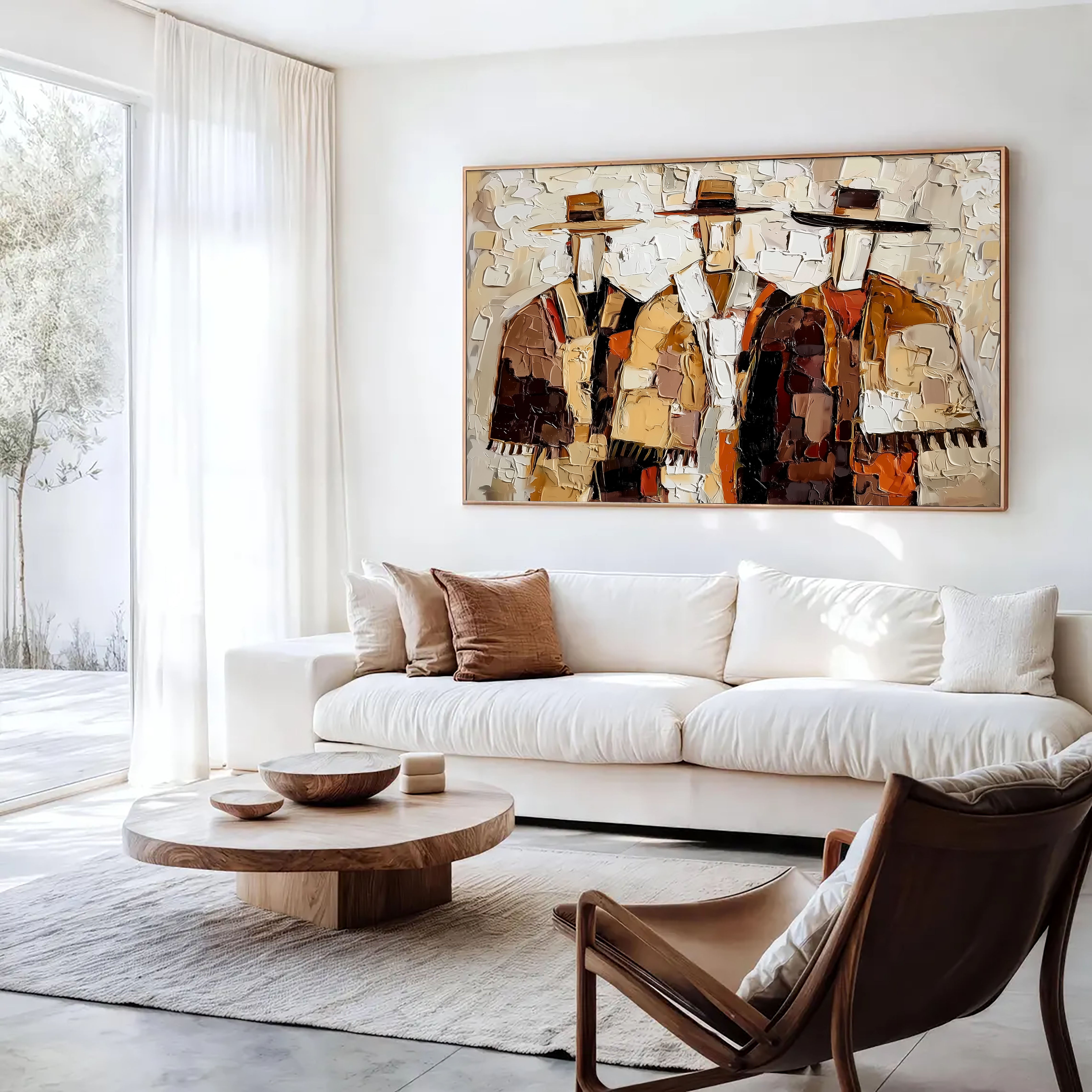 Textured Western Figures | Rustic Tones