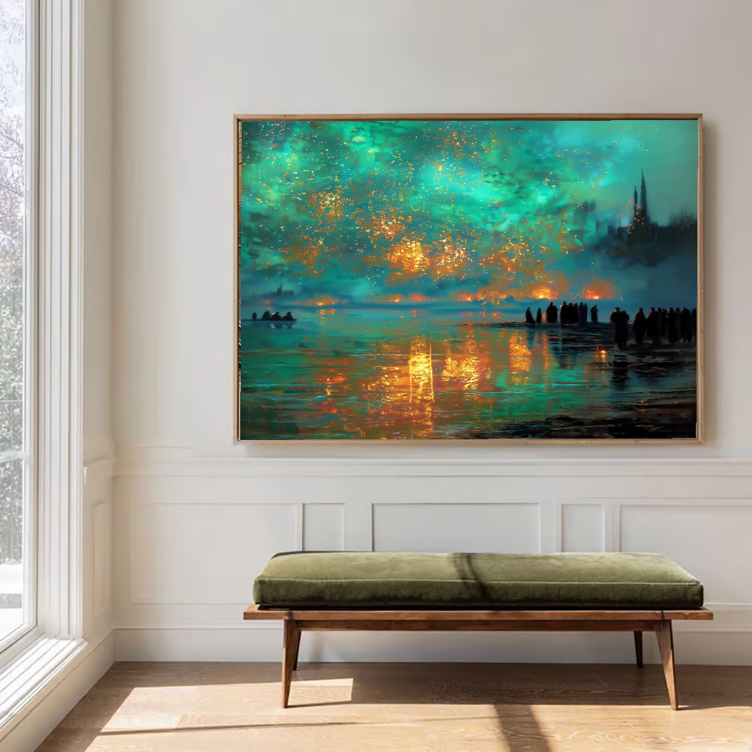 Starlit Waterside Dream | Aqua Glow
