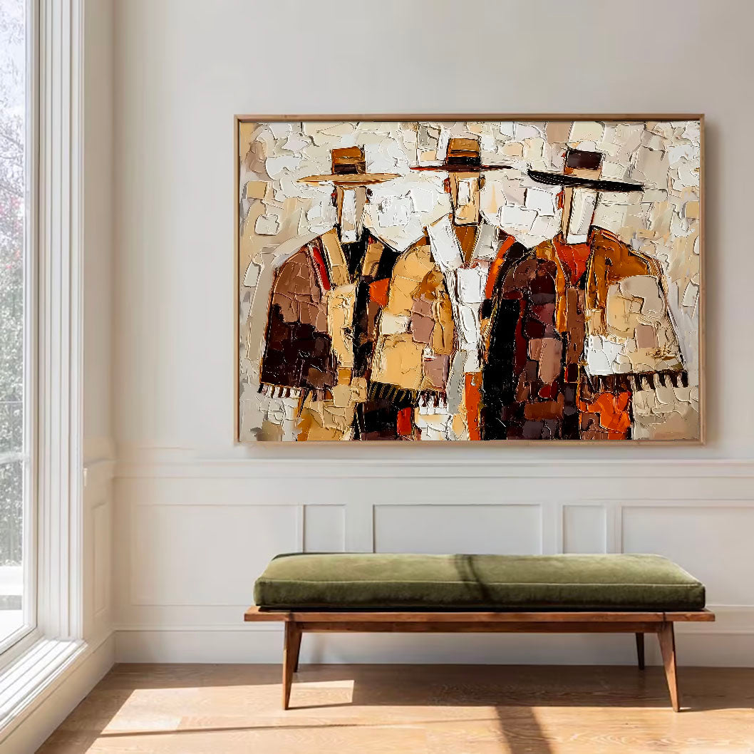 Textured Western Figures | Rustic Tones