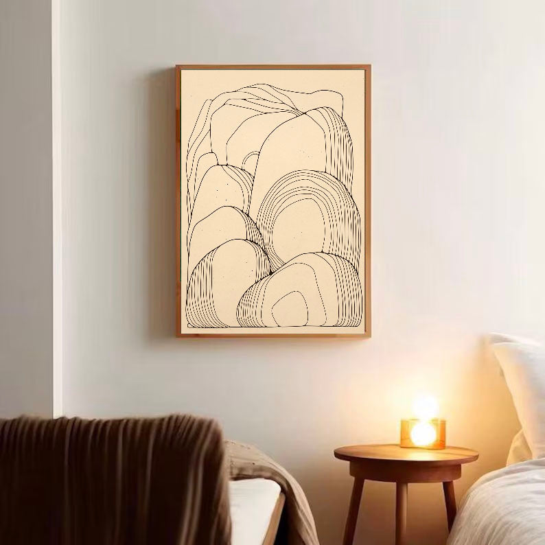 Linear Rock Minimalism | Beige Line