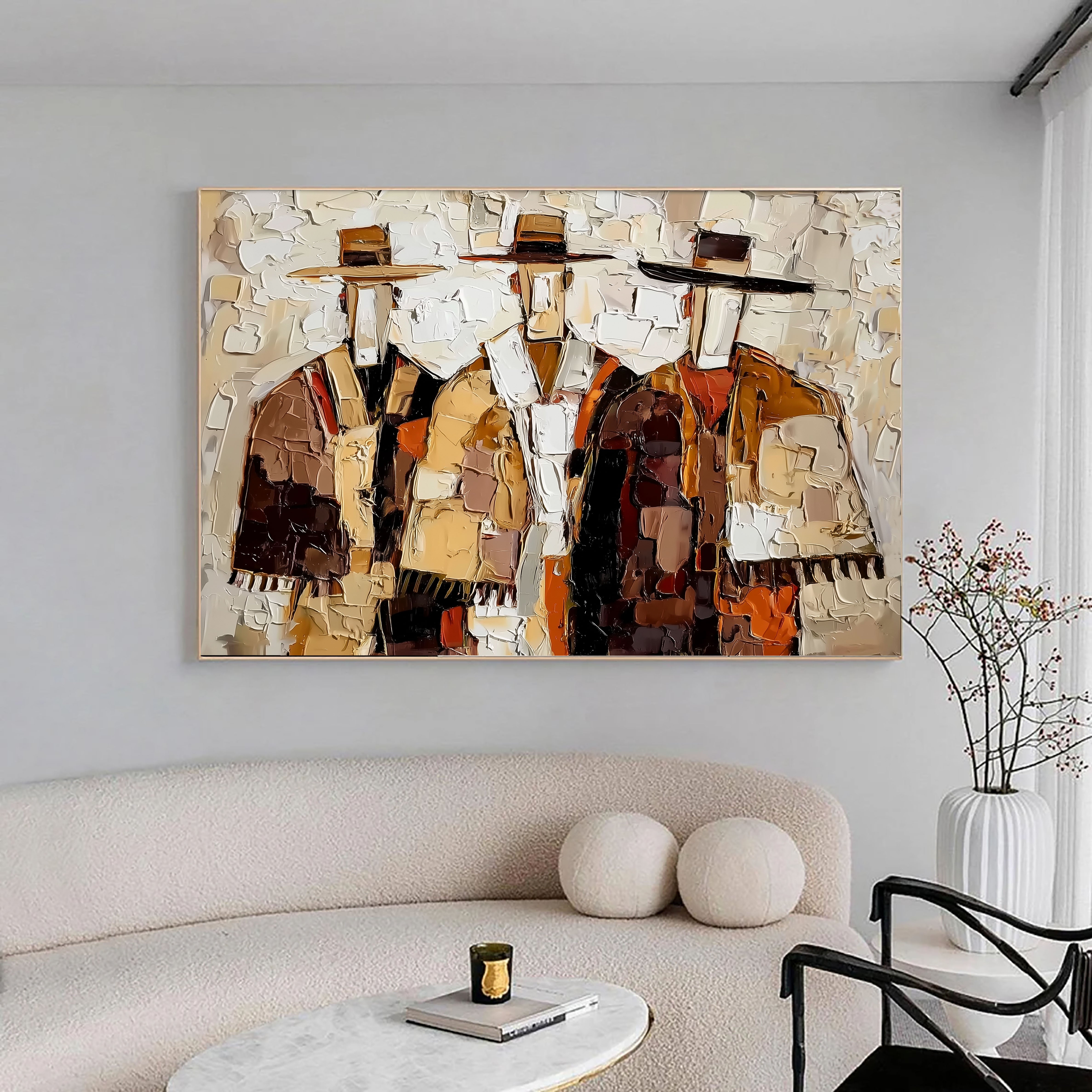 Textured Western Figures | Rustic Tones