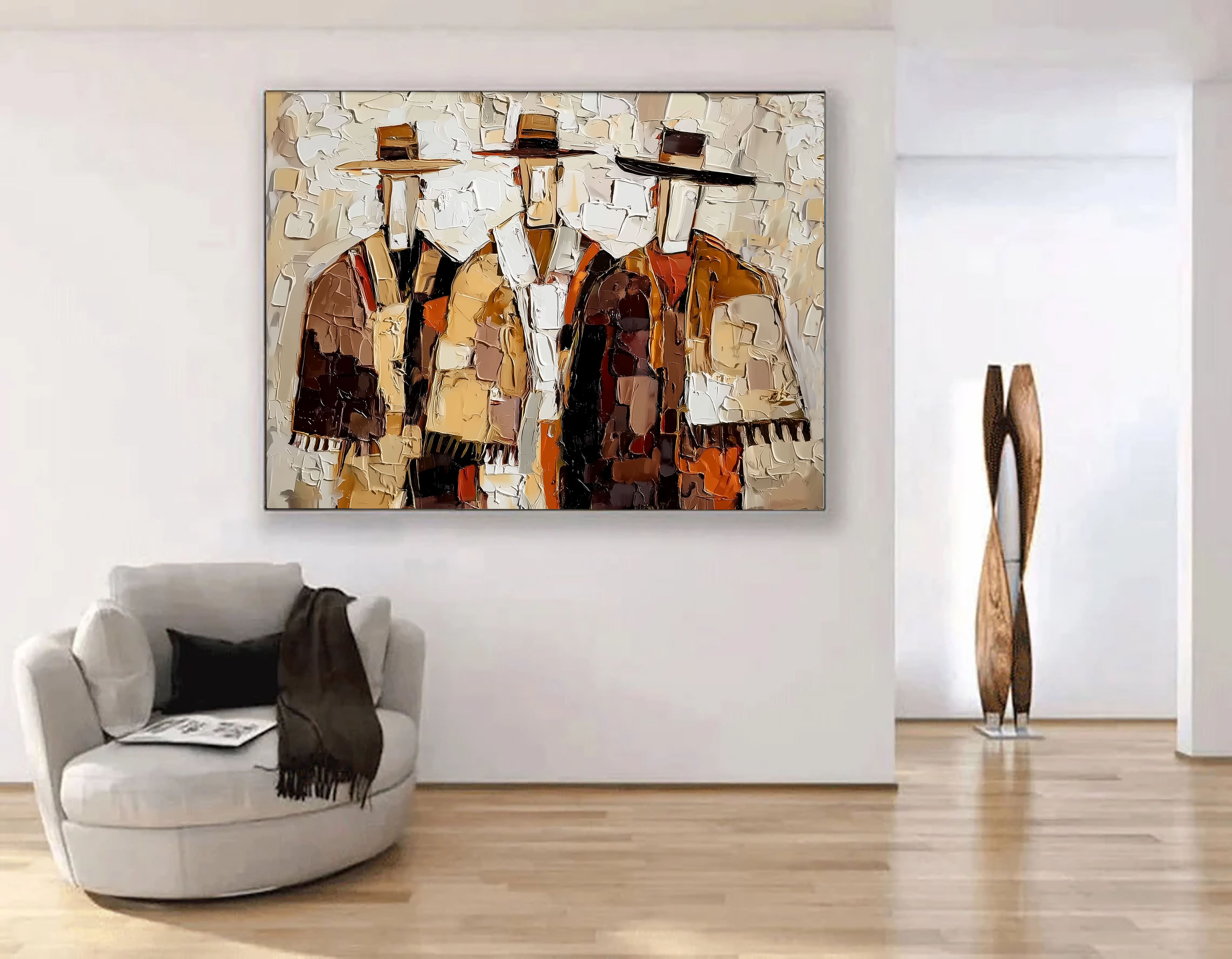 Textured Western Figures | Rustic Tones