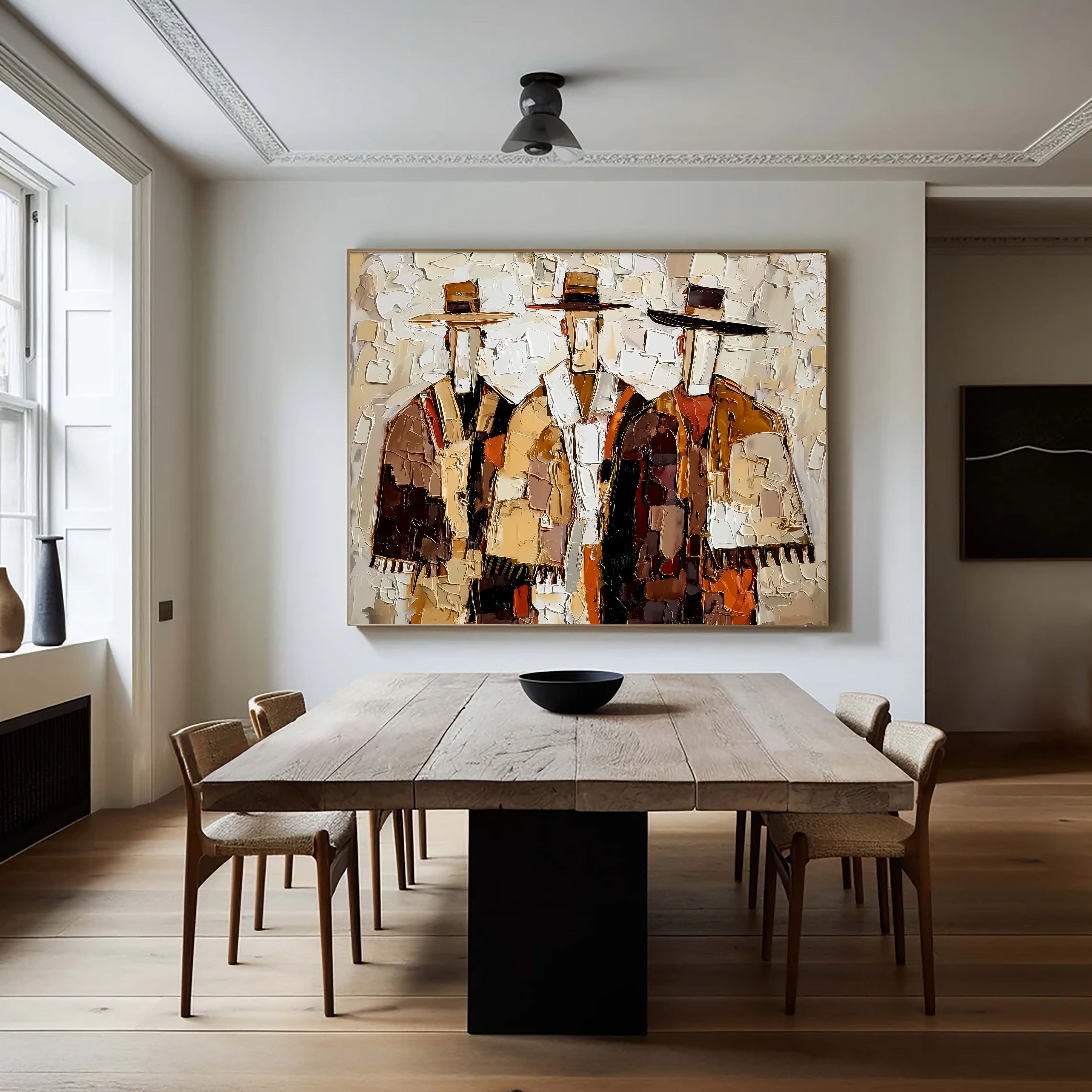 Textured Western Figures | Rustic Tones