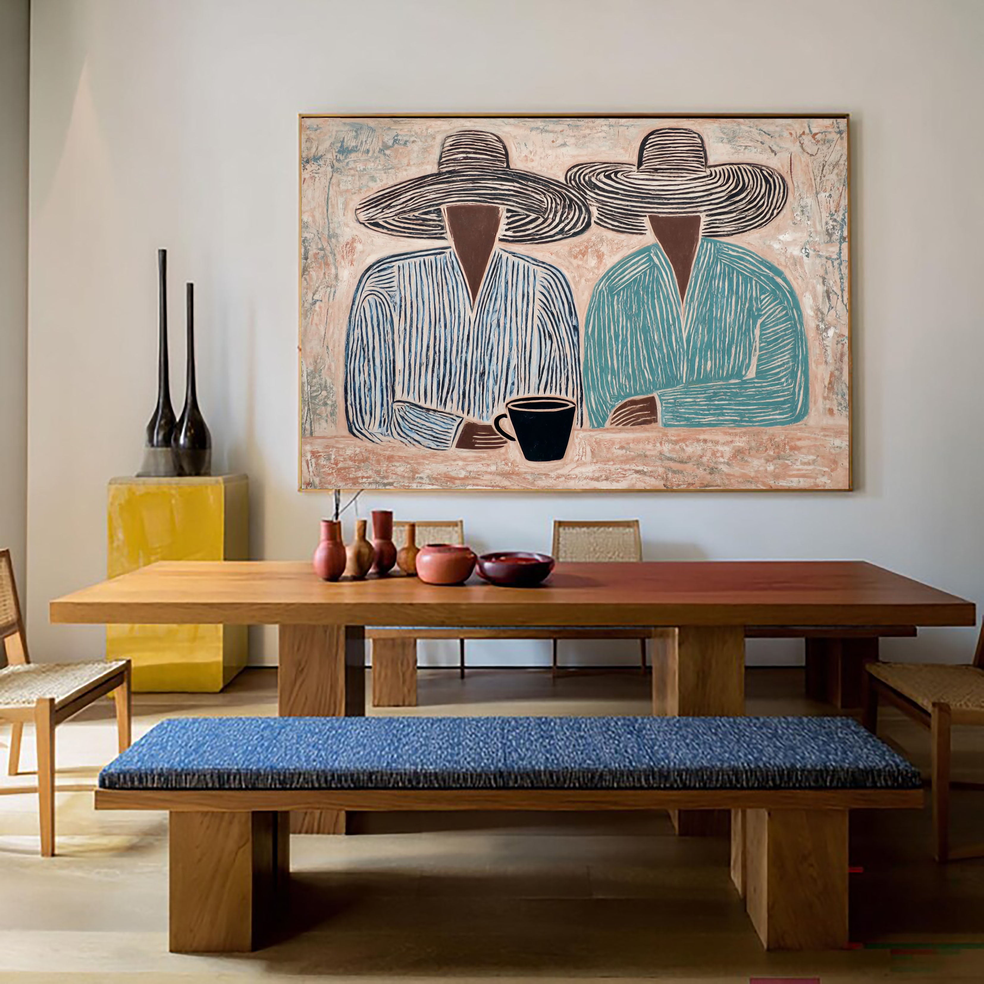 Textured Brimmed Duo | Muted Gathering