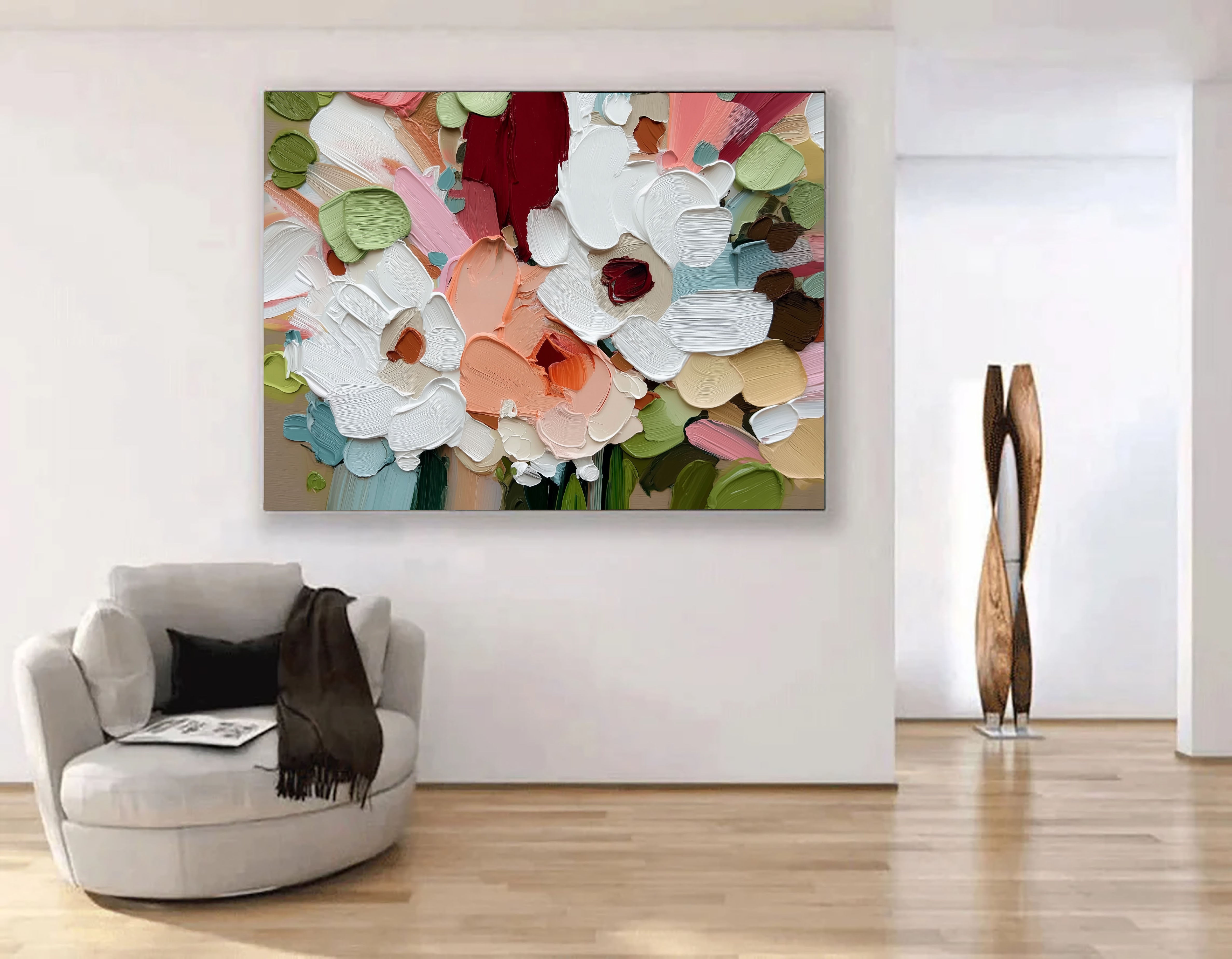 Impasto Petal Radiance | Garden Glow