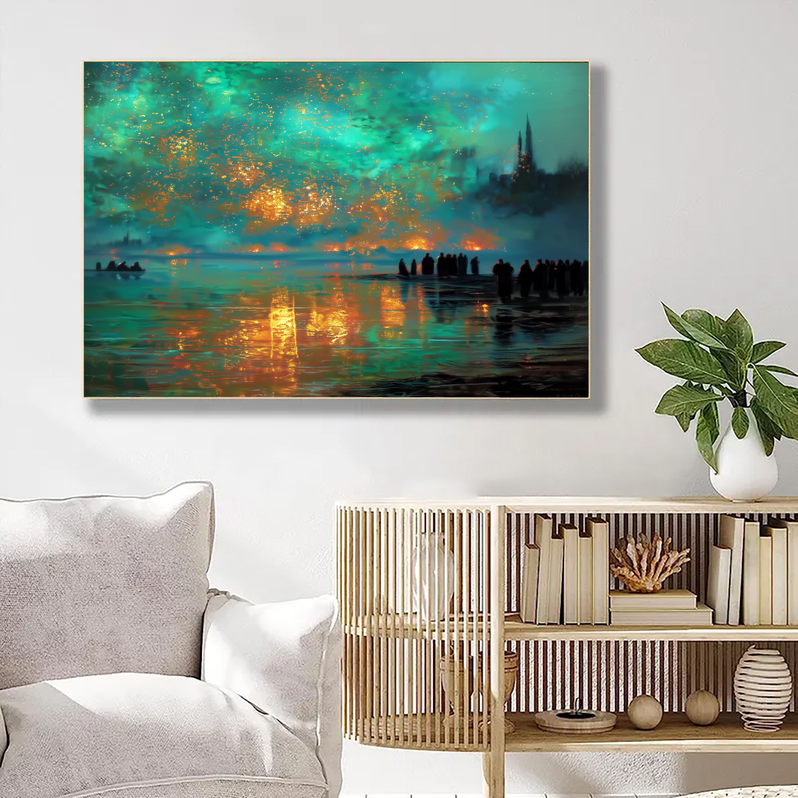 Starlit Waterside Dream | Aqua Glow