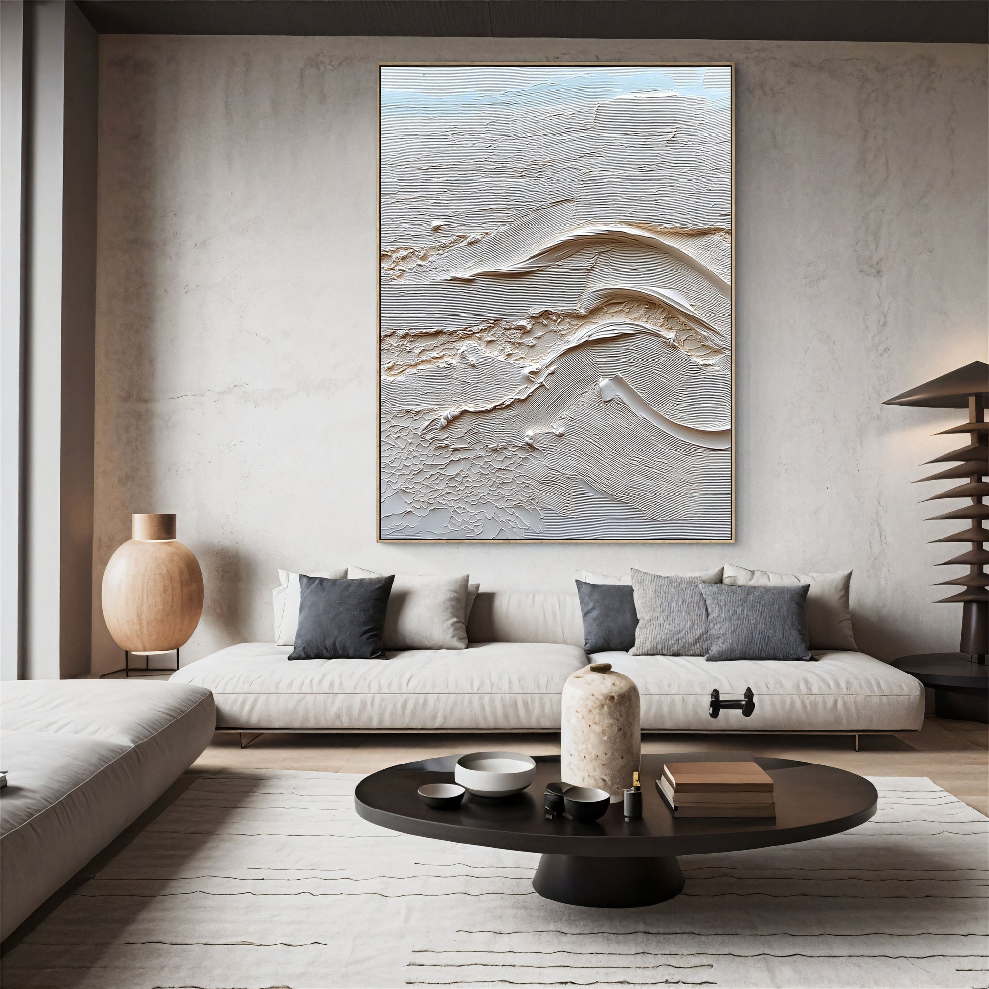 Textured Coastal Opulence | Neutral Wave