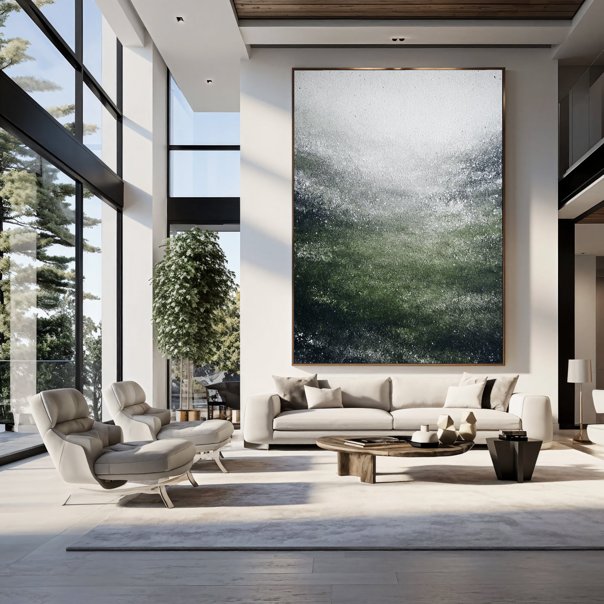 Textured Verdant Swell | Frosted Waves