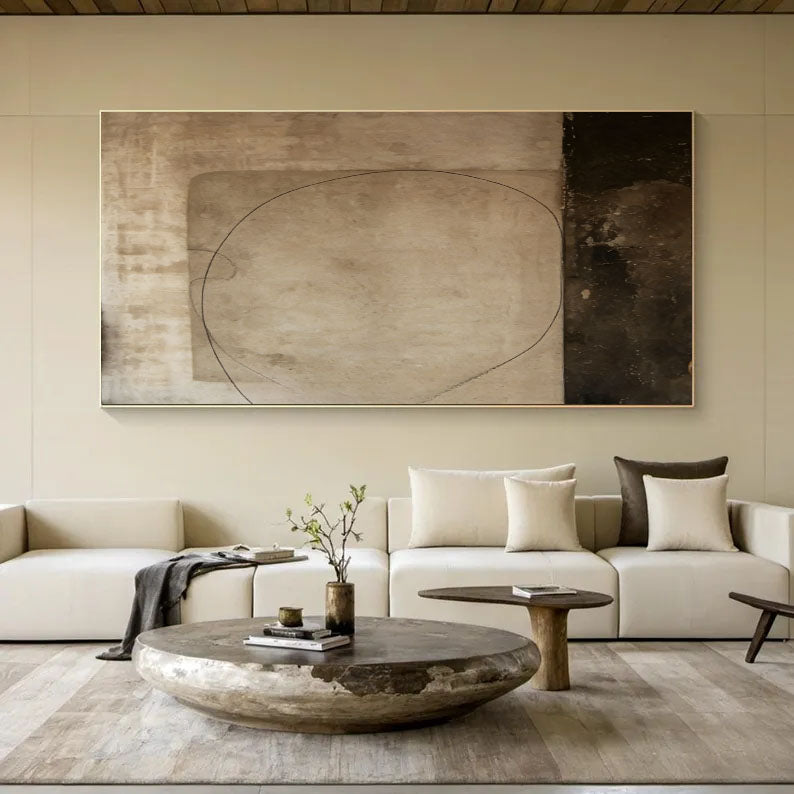 Textured Contour Mediation | Beige Sphere