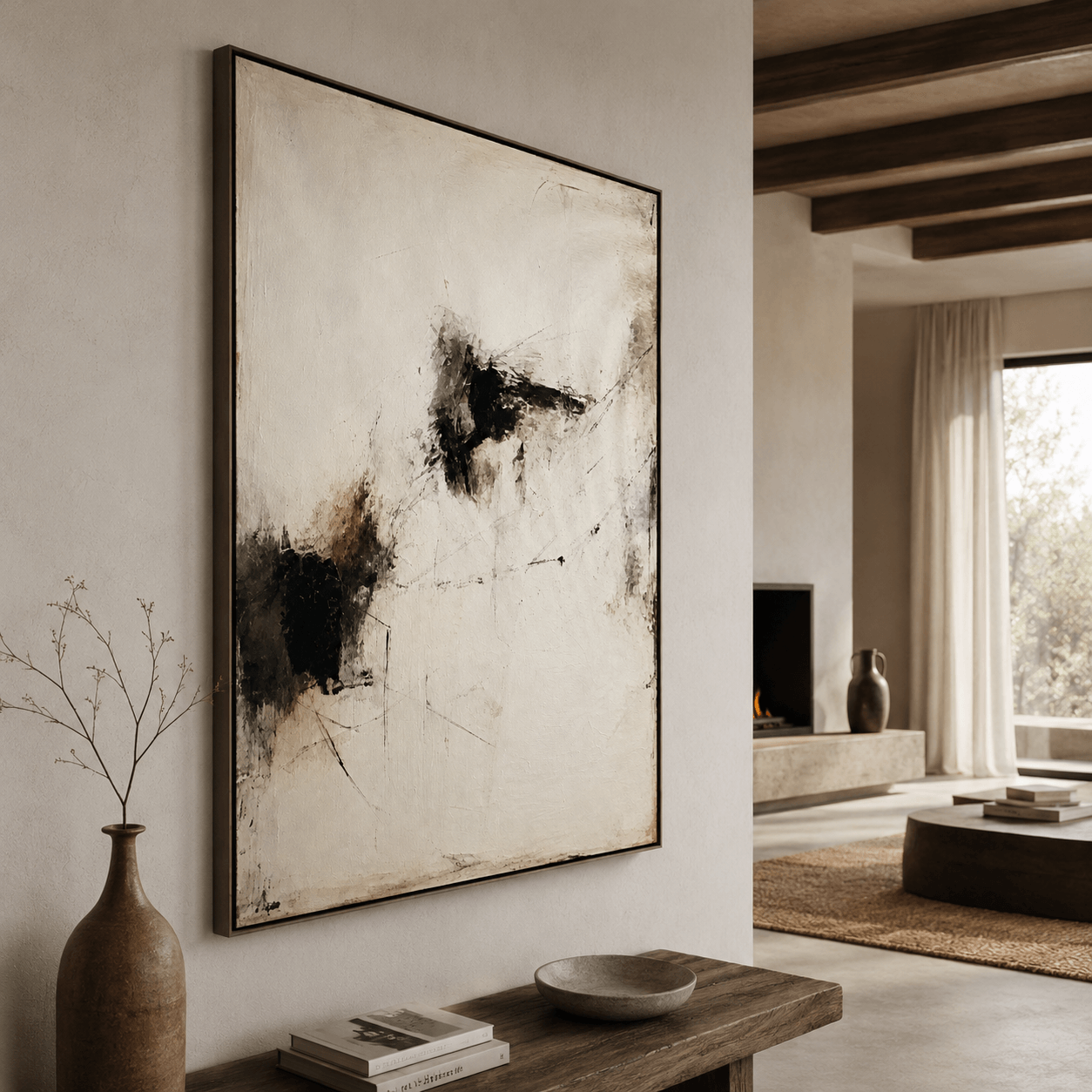 Wabi‑Sabi Art｜Faded Fragmented Echo