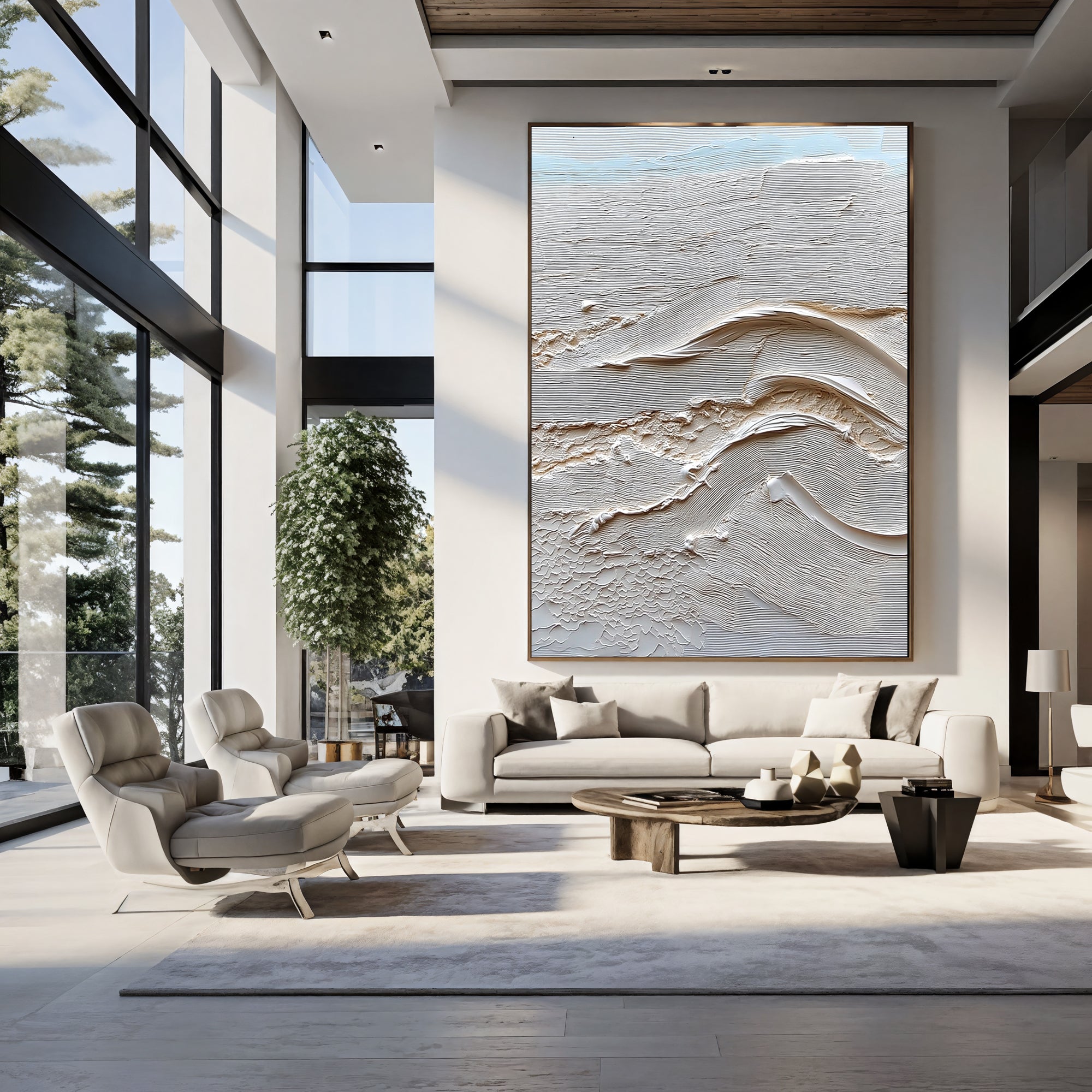 Textured Coastal Opulence | Neutral Wave