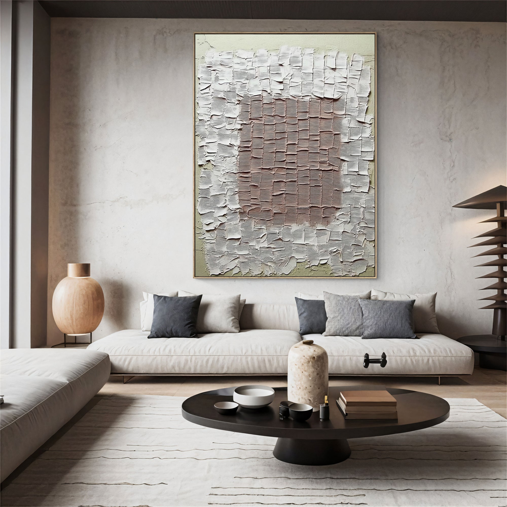 Textured Tactile Grid | Neutral Hues