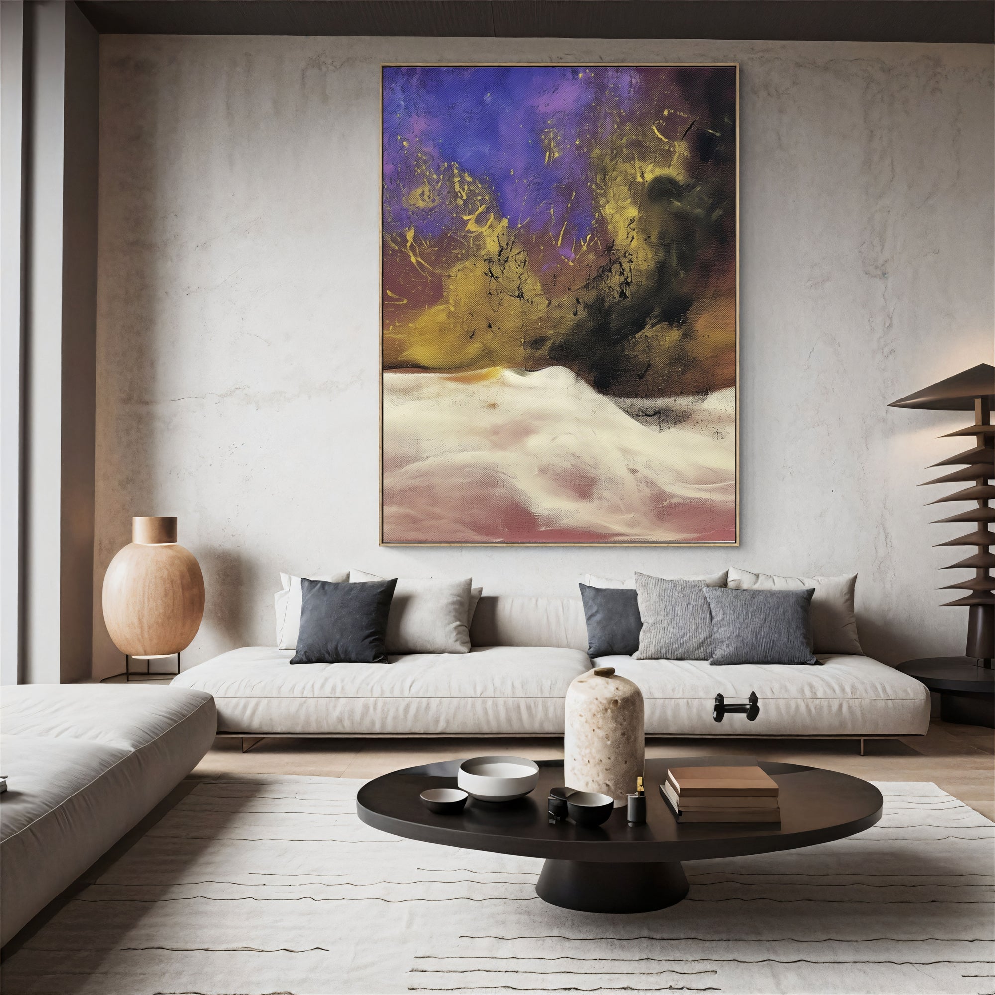 Textured Purple Vitality | Gold Accents