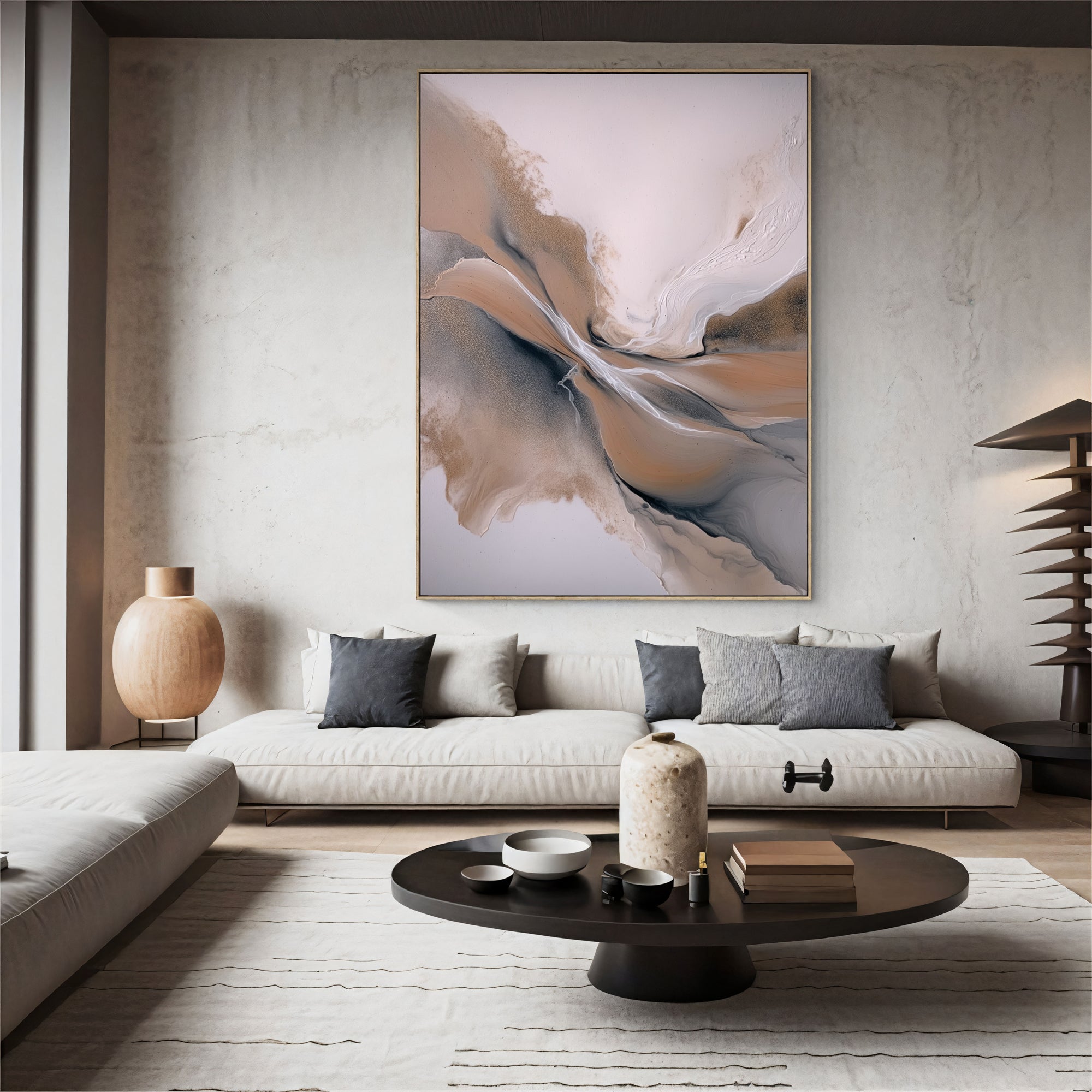 Textured Ethereal Swirls | Blush Hues