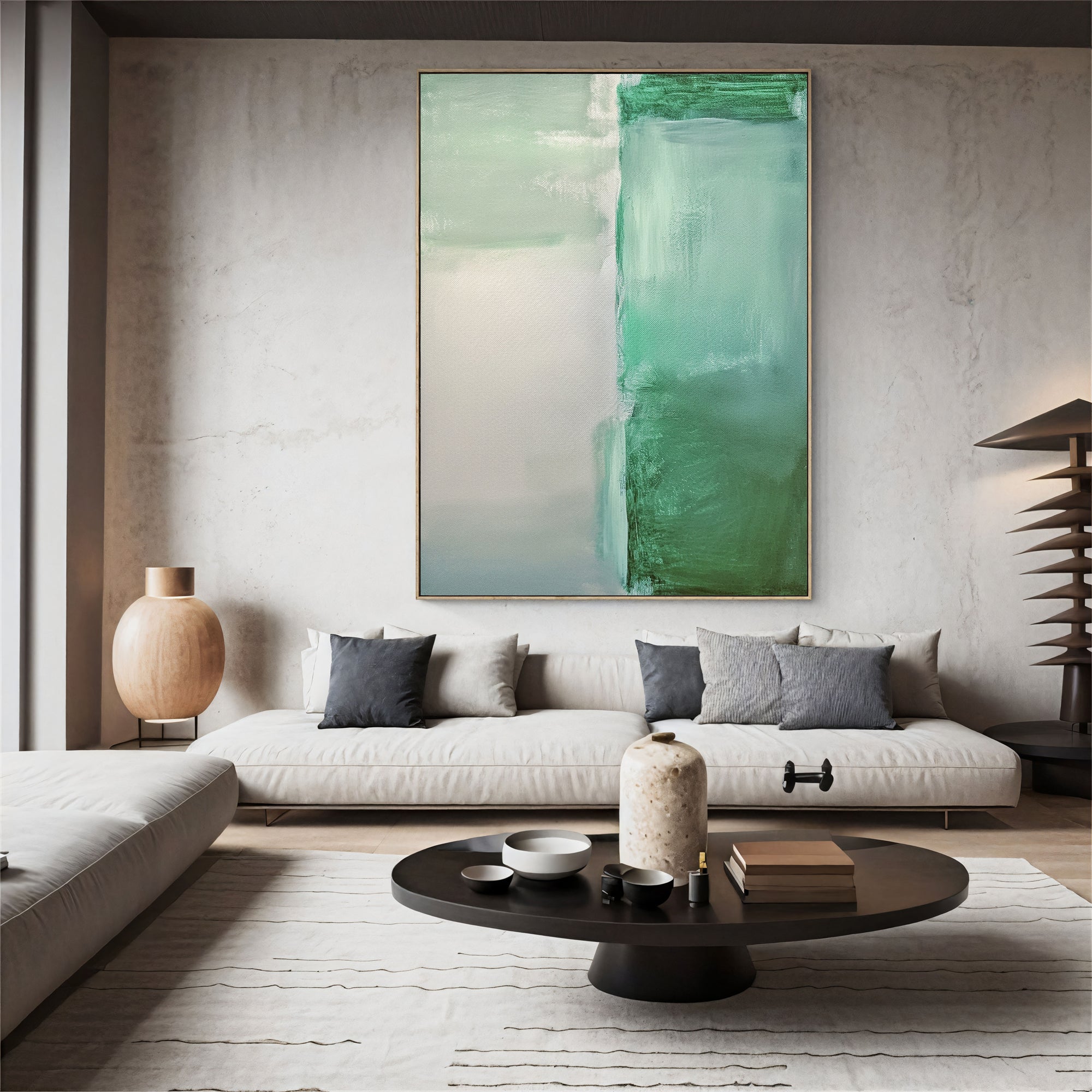 Textured Green Harmony | Mint Tones