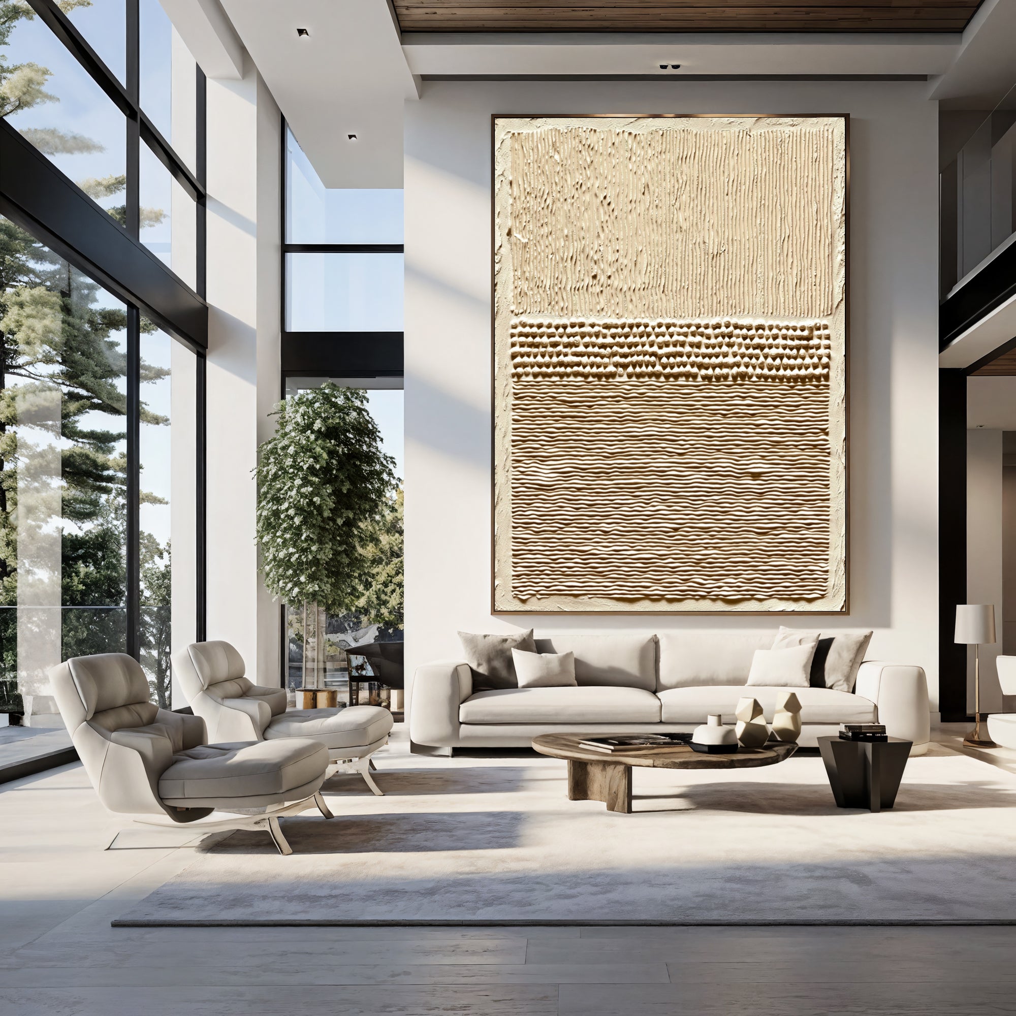 Textured Earthy Strata | Beige Tones