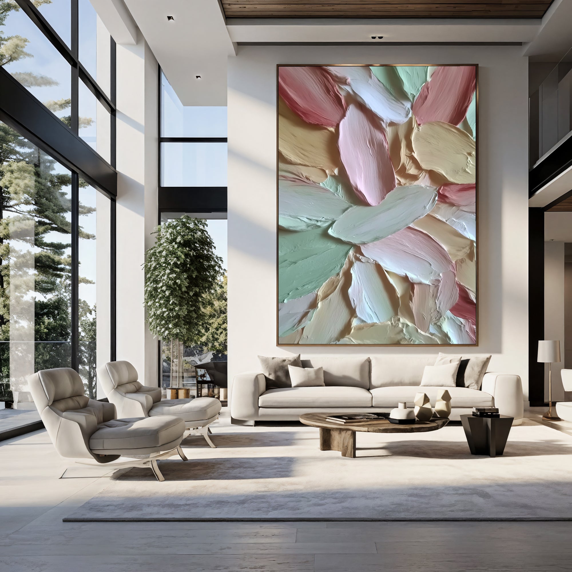 Textured Pastel Petals | Gentle Blooms