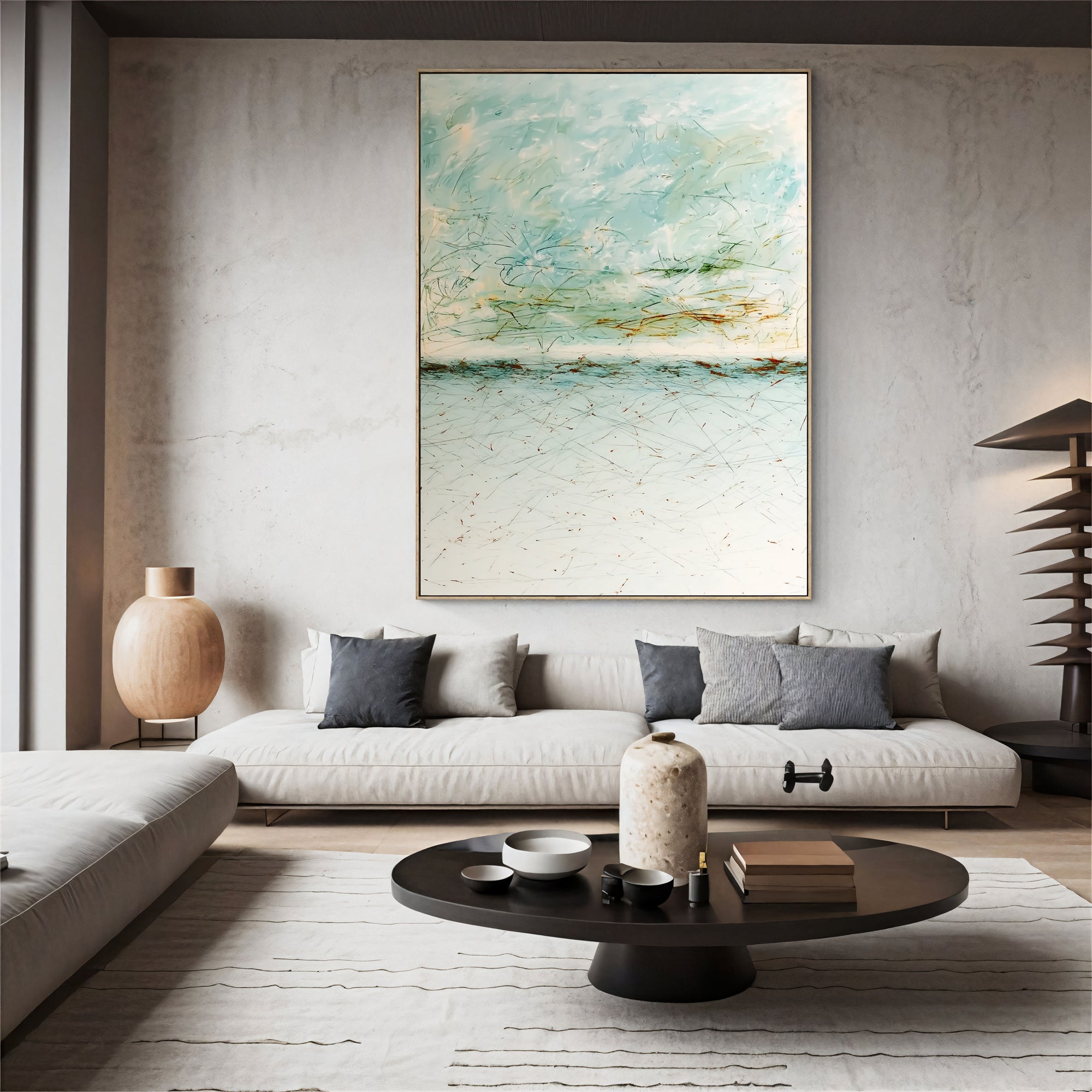 Textured Airy Waterscape | Soft Hues