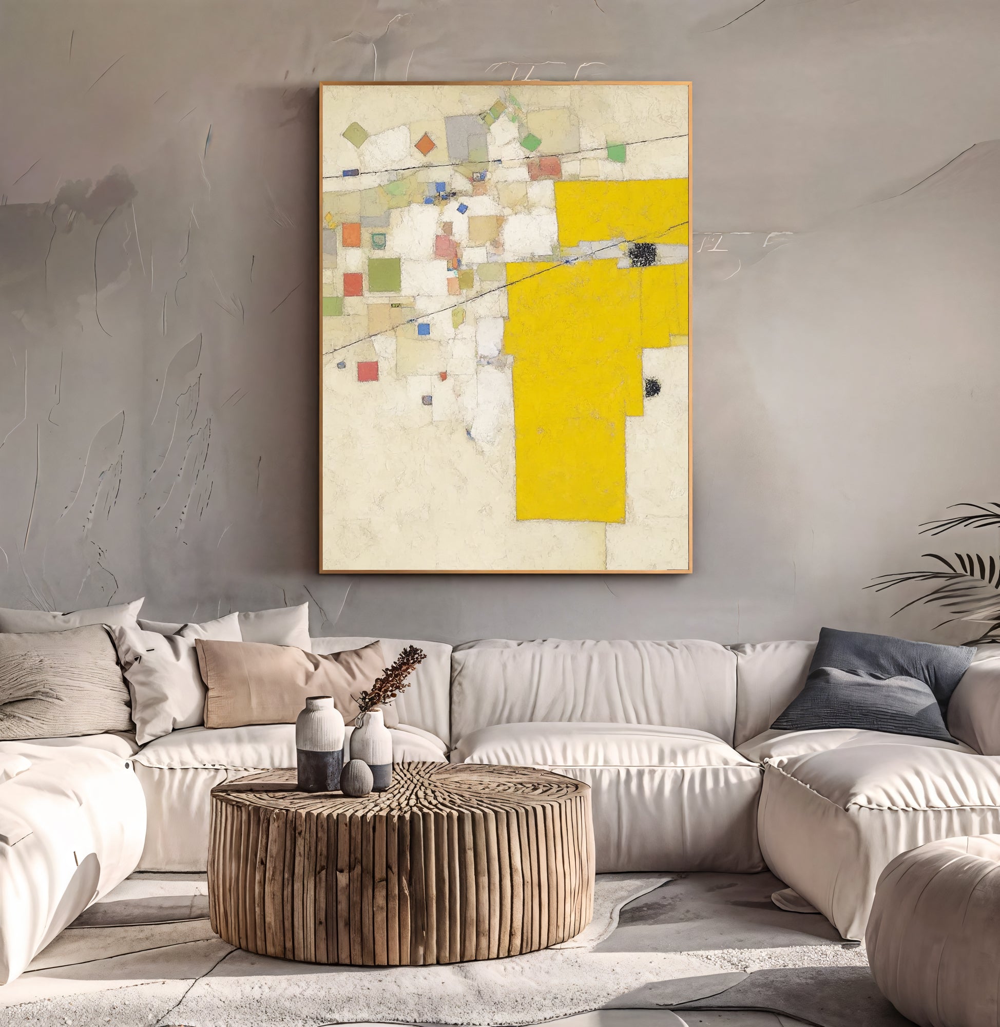 Textured Geometric Radiance | Sunlit Yellow