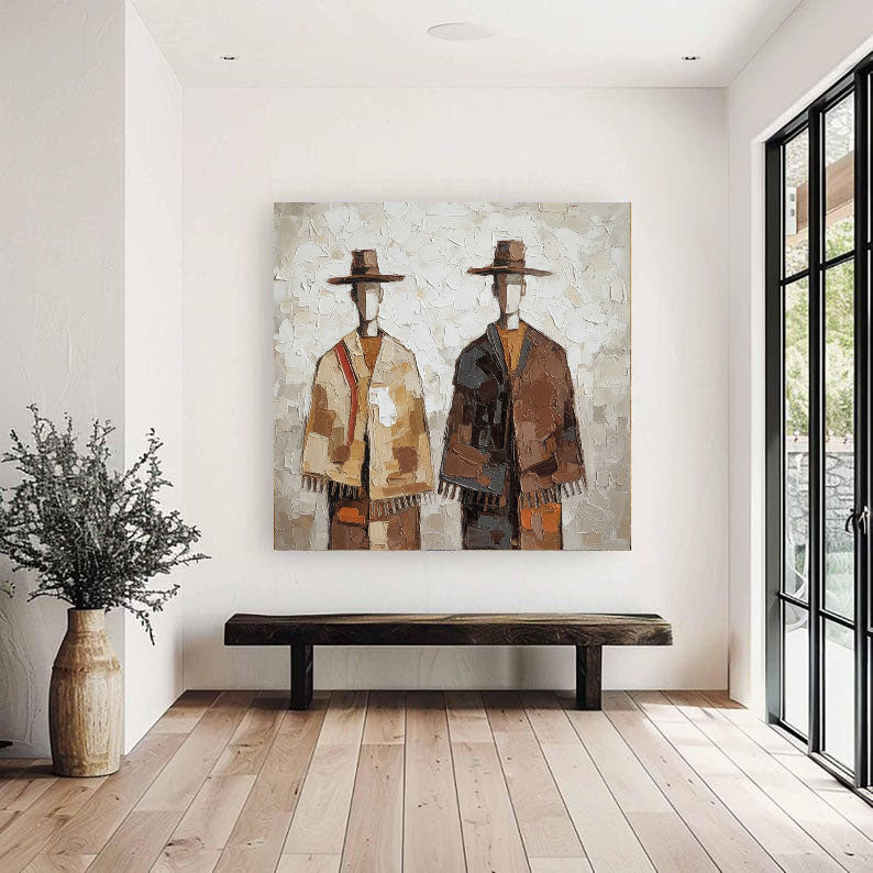 Textured Cloaked Duet | Earth Hues