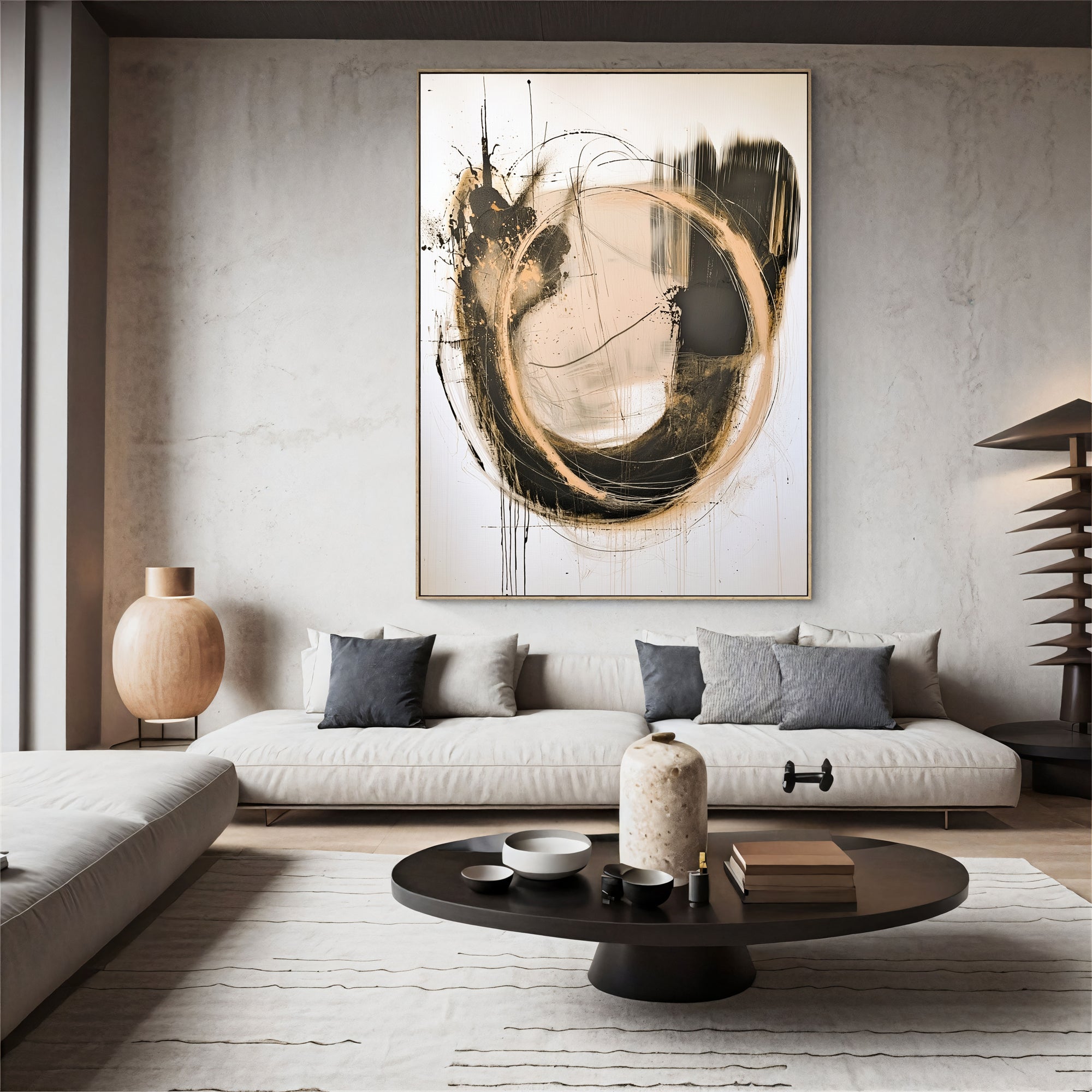 Textured Gilded Swirl | Contrast Tones