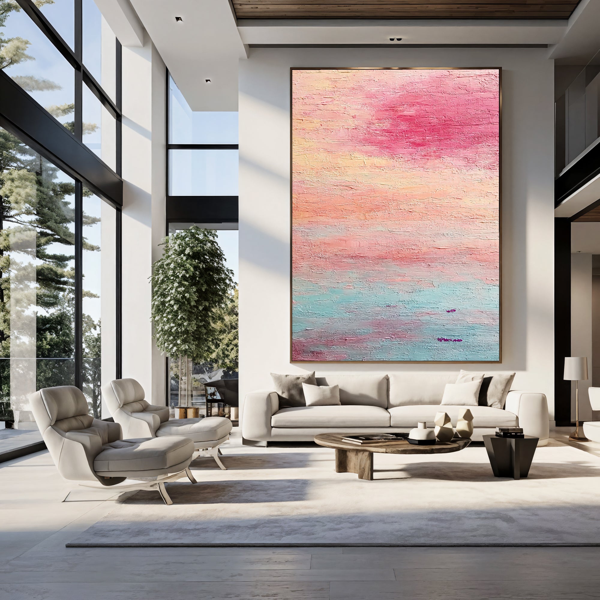 Textured Blush Glow | Sunset Hues