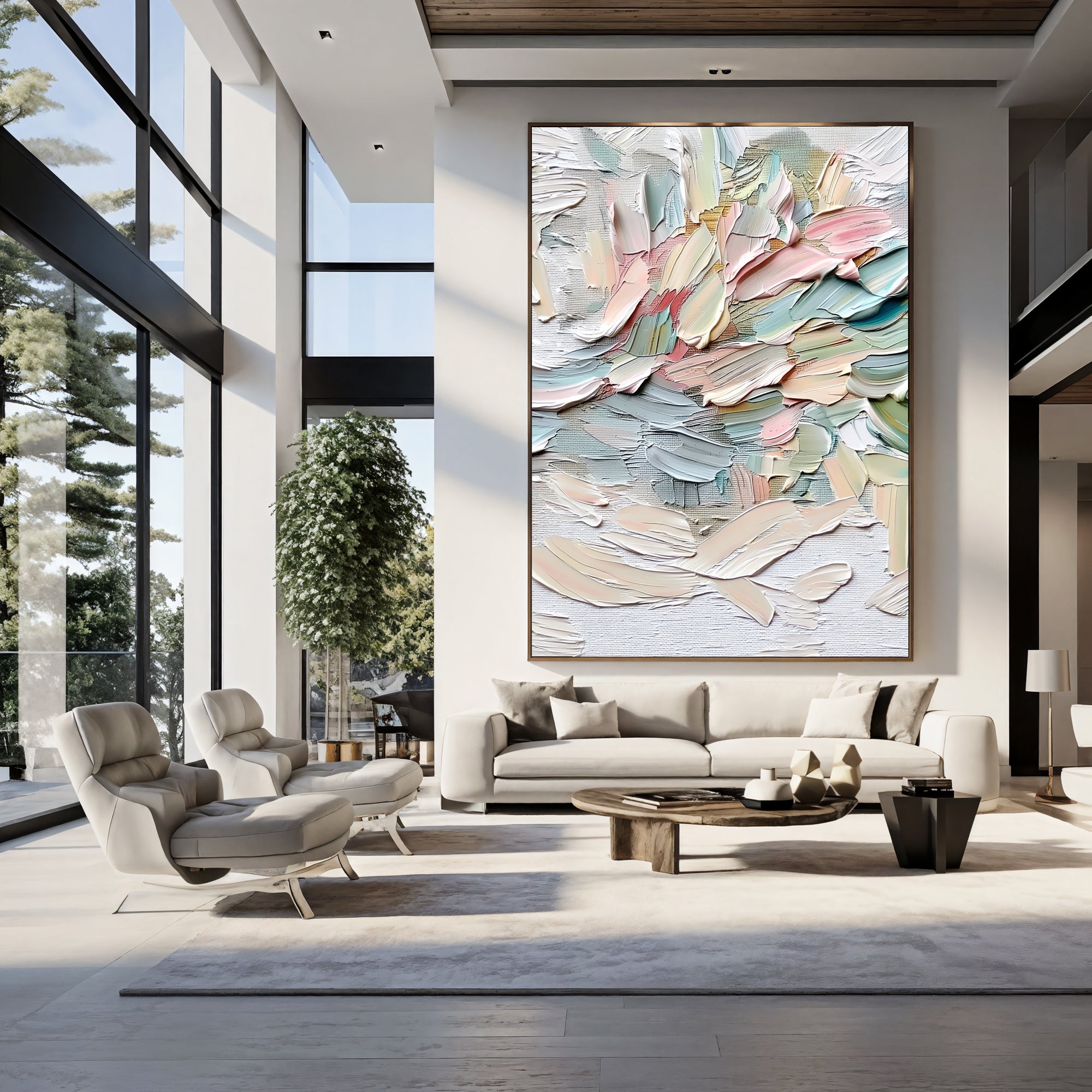 Textured Pastel Swirls | Gentle Hues