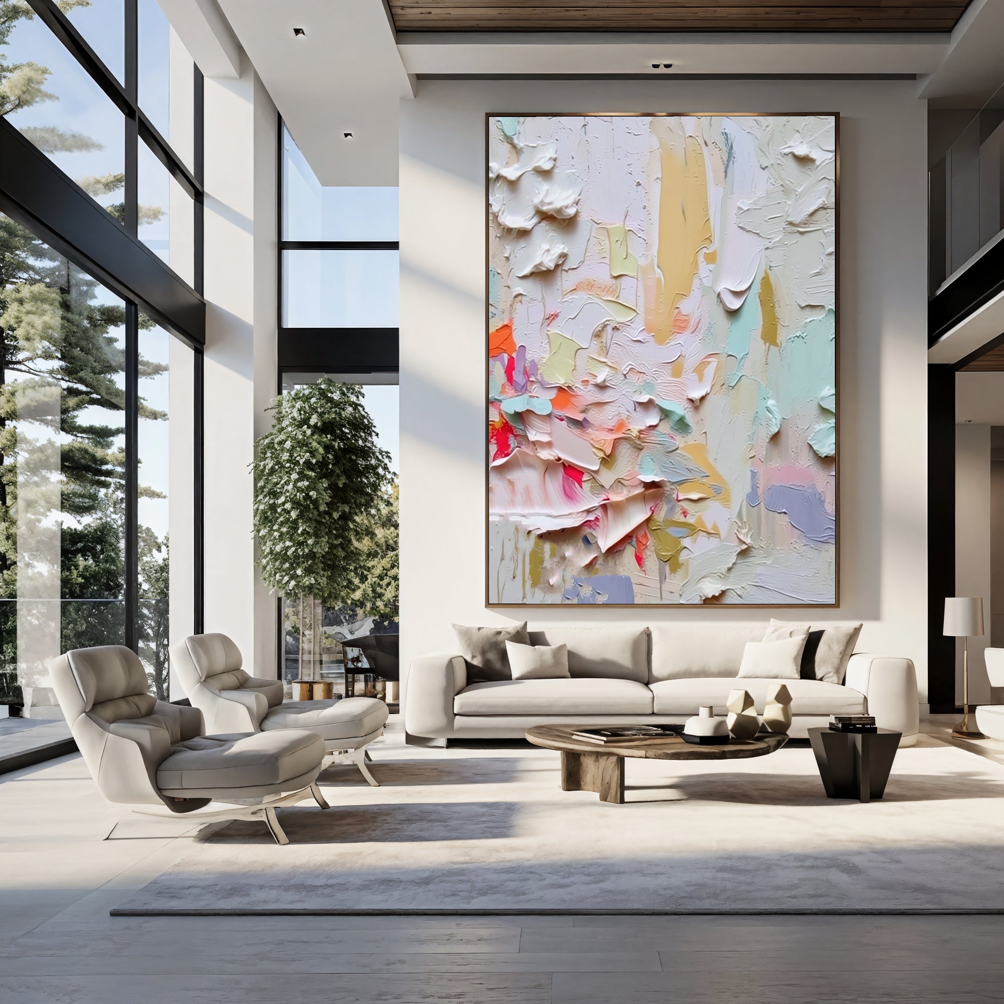 Textured Vivid Strokes | Pastel Hues