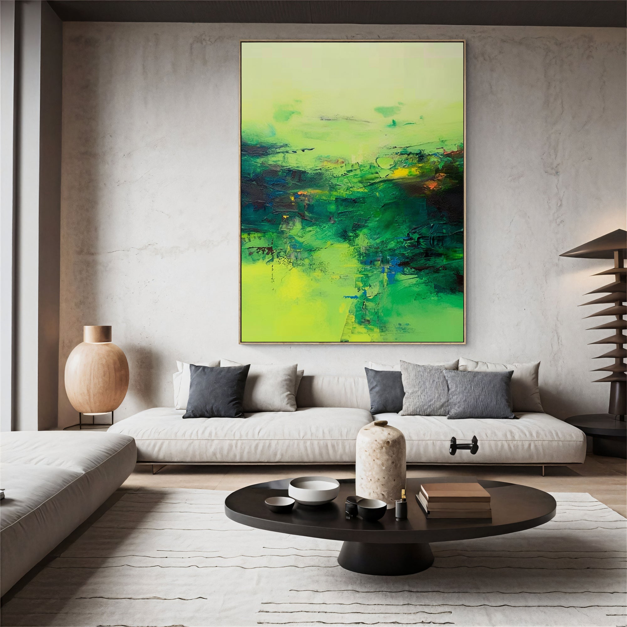 Textured Verdigris Opulence | Green Citrine