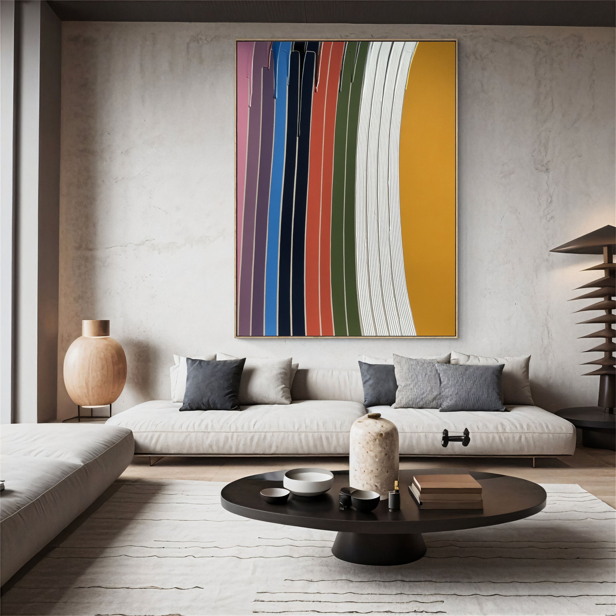 Textured Vibrant Stripes | Bold Hues