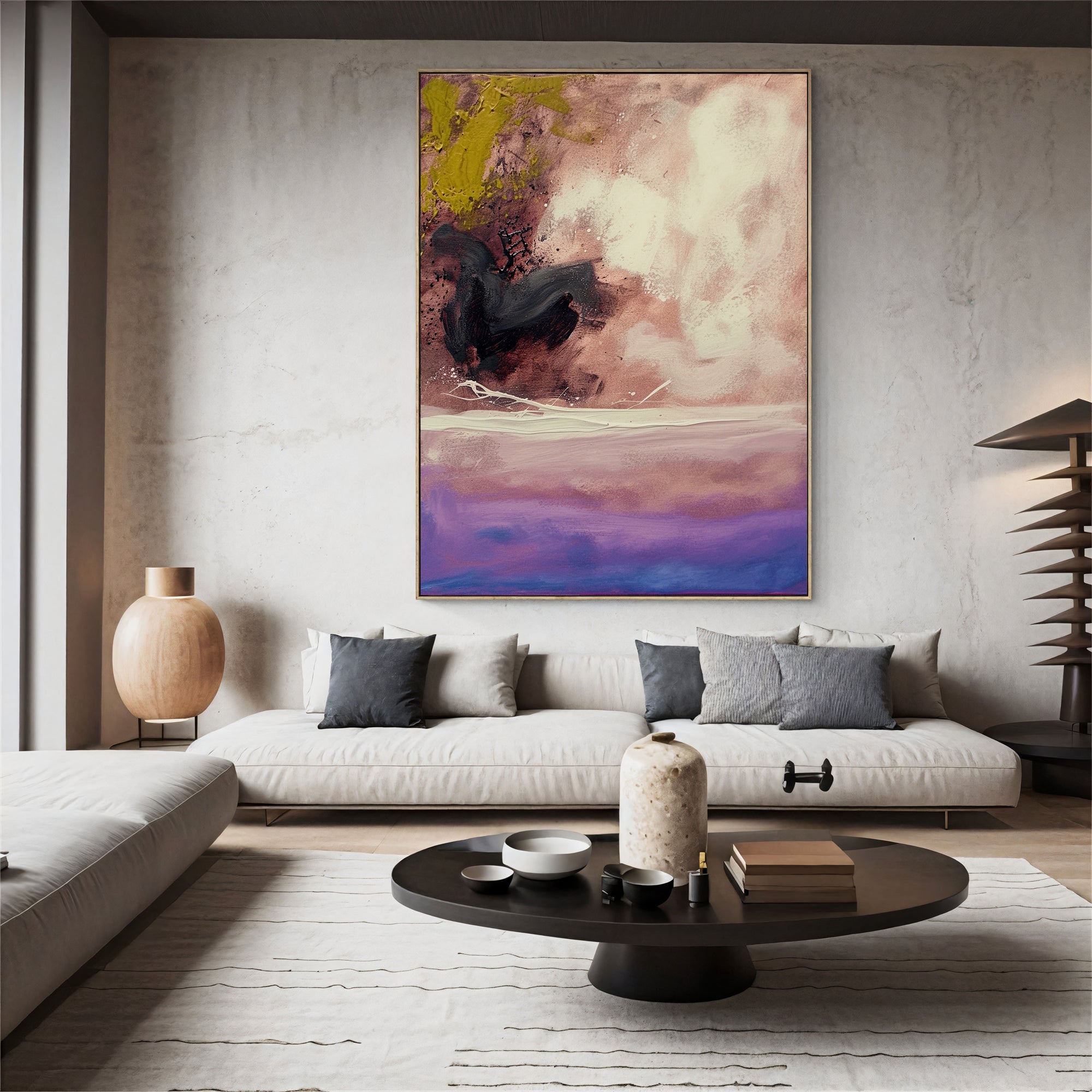 Textured Violet Vibrance | Purple Yellow