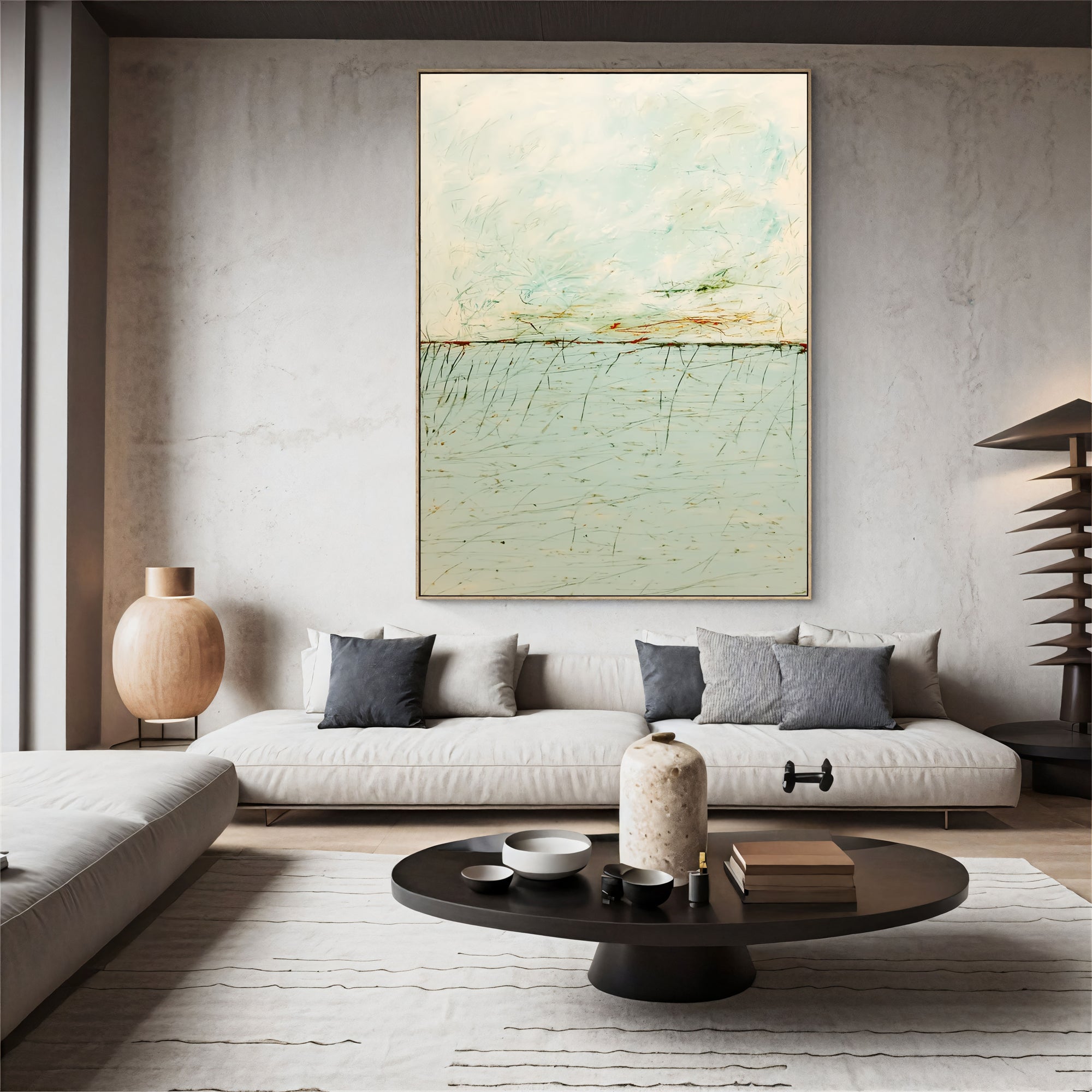 Textured Pale Meadow | Delicate Strokes